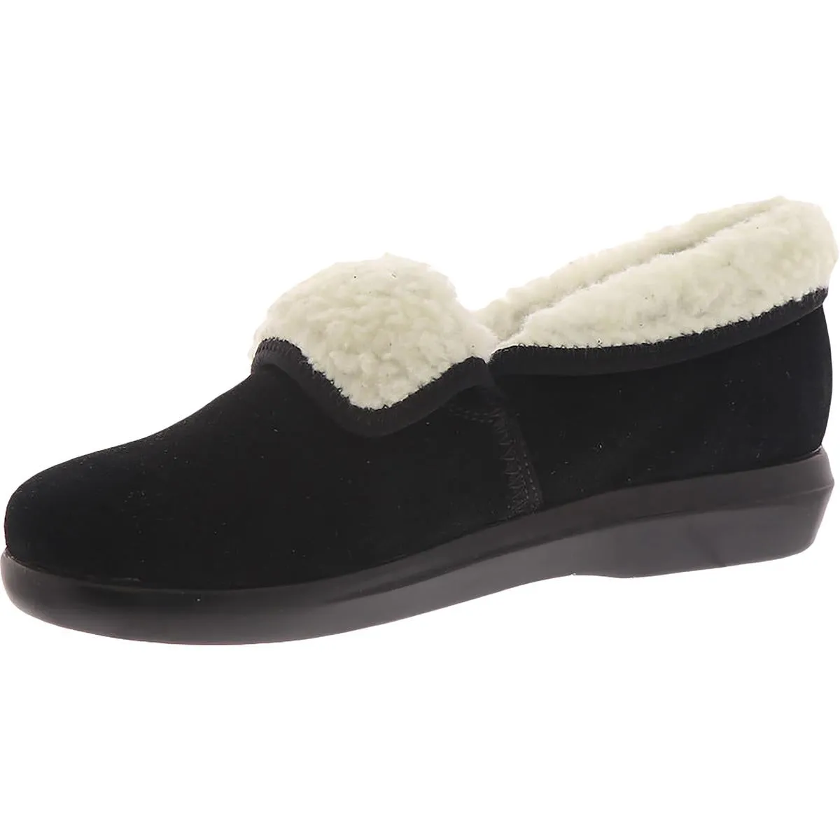 Colbie Womens Leather Slip On Loafer Slippers