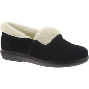 Colbie Womens Leather Slip On Loafer Slippers