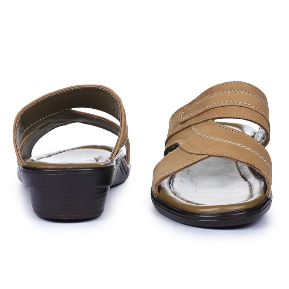 Coolers Casual Brown Slippers For Men 7153-37 By Liberty