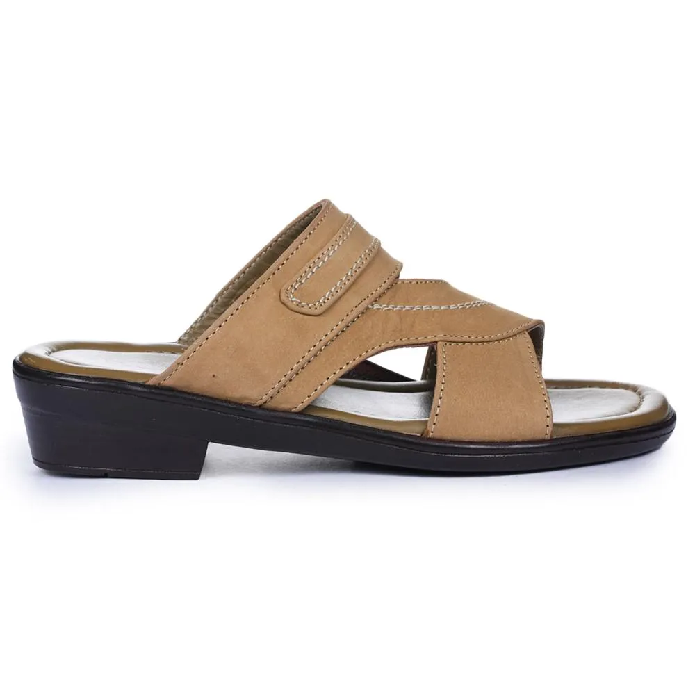 Coolers Casual Brown Slippers For Men 7153-37 By Liberty