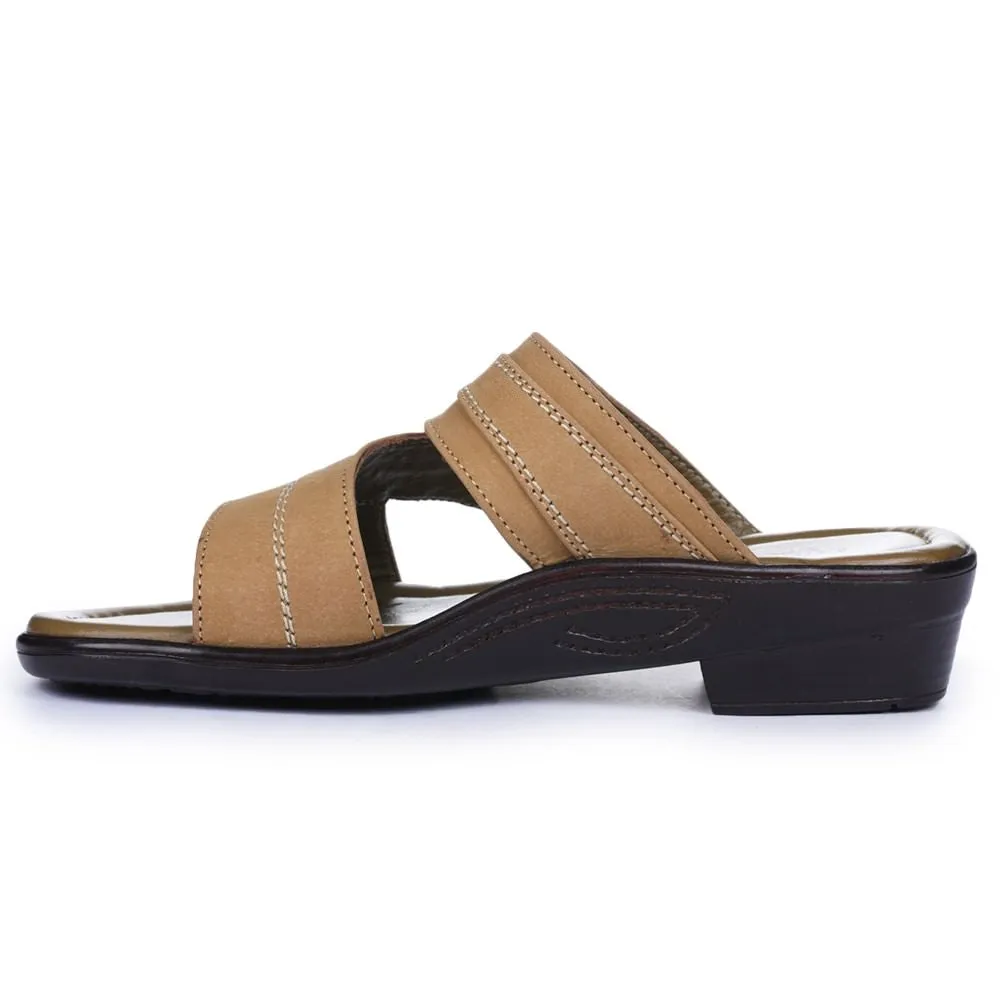 Coolers Casual Brown Slippers For Men 7153-37 By Liberty