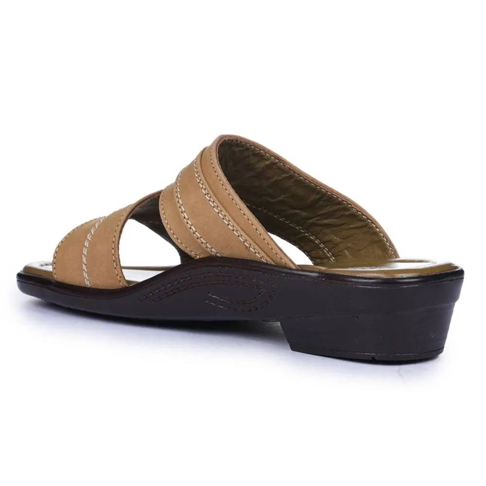 Coolers Casual Brown Slippers For Men 7153-37 By Liberty