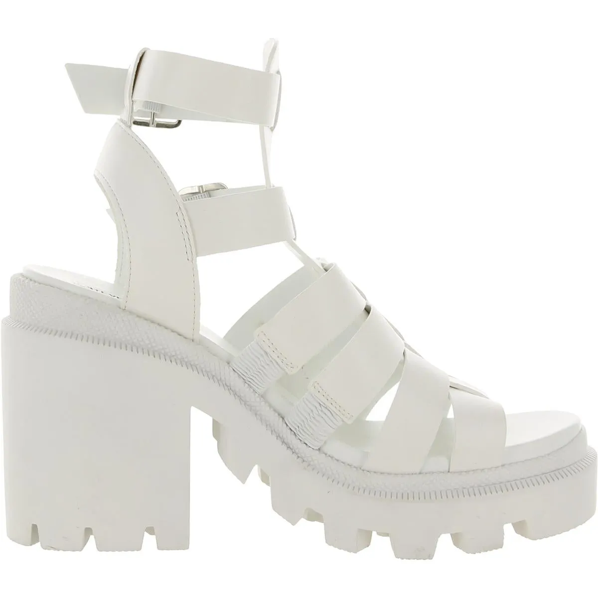 Cosmic Womens Faux Leather Gladiator Platform Sandals