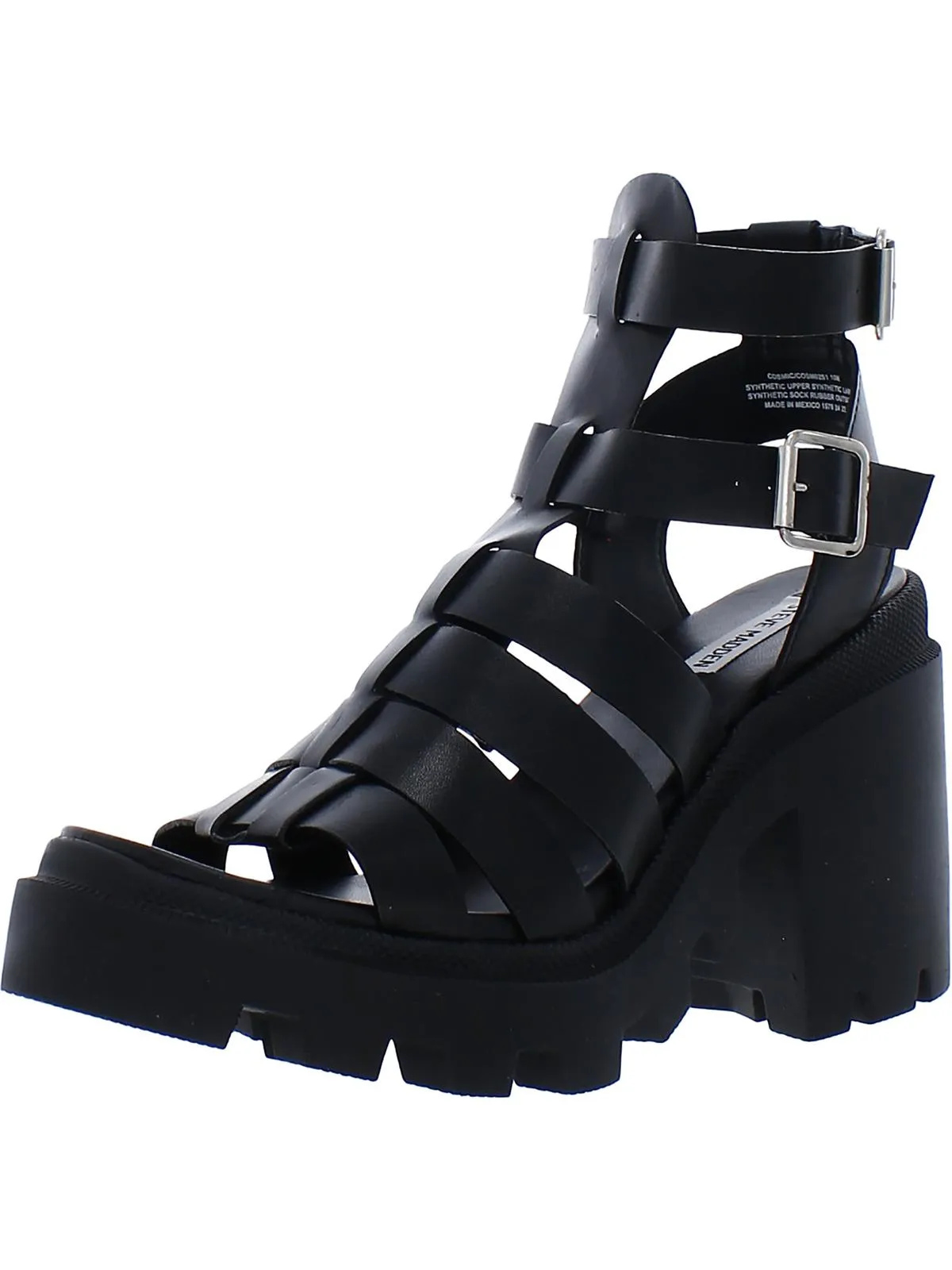 Cosmic Womens Faux Leather Gladiator Platform Sandals