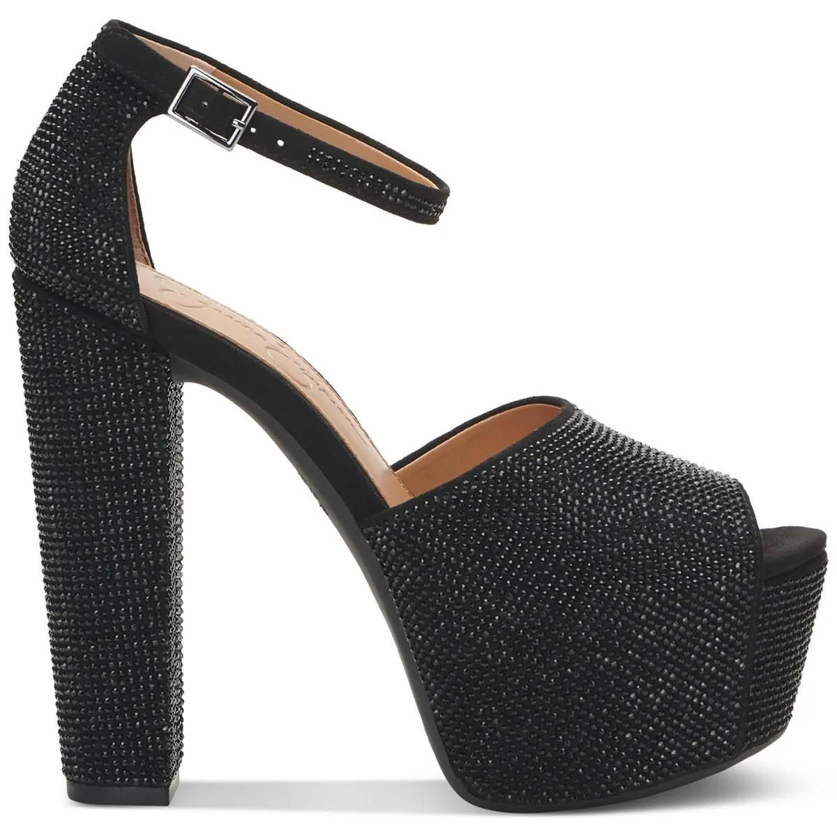 Dameka 2 Womens Microsuede Ankle Strap Platform Sandals