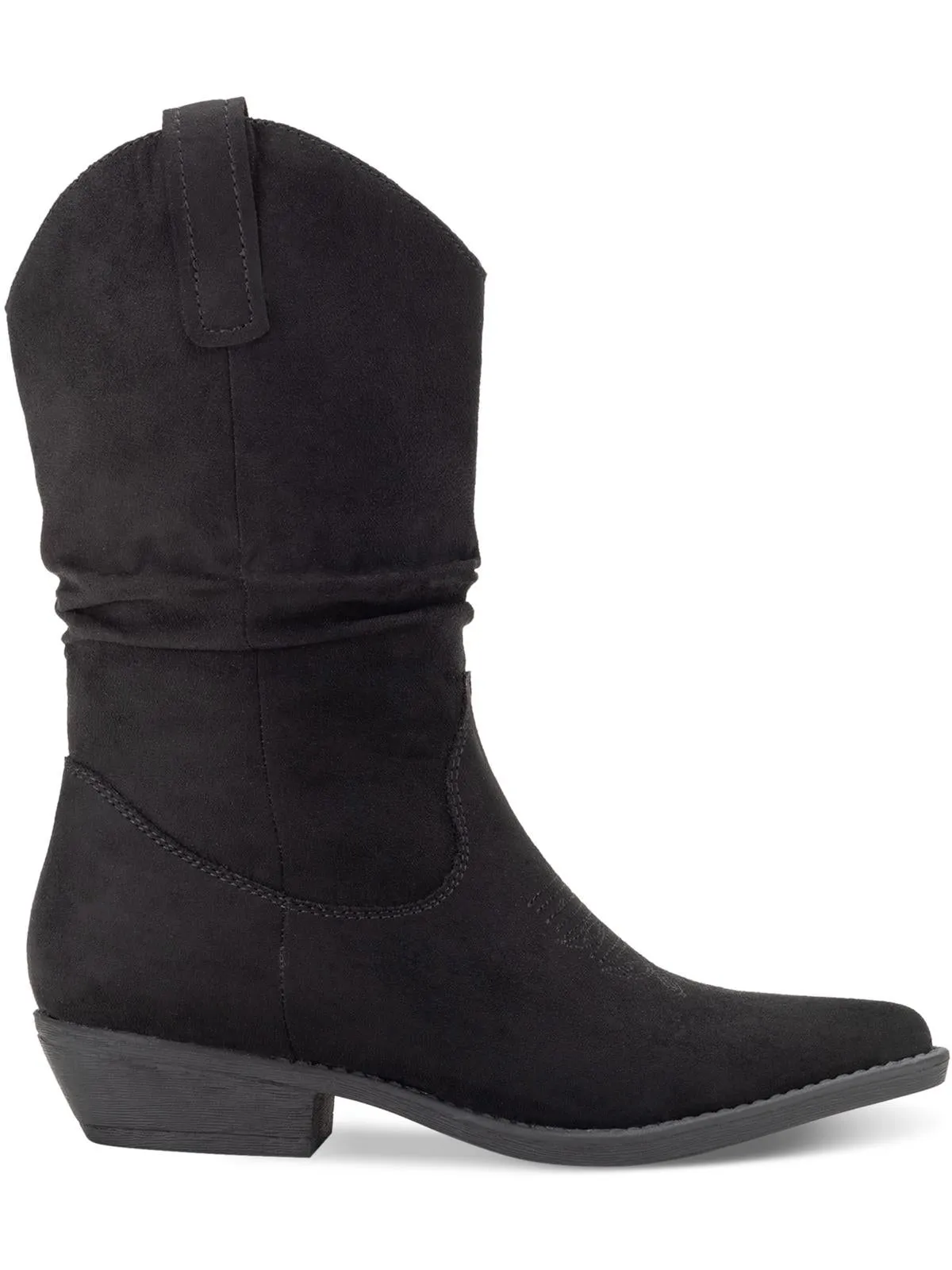 Dannaa Womens Faux Leather Embroidered Cowboy, Western Boots