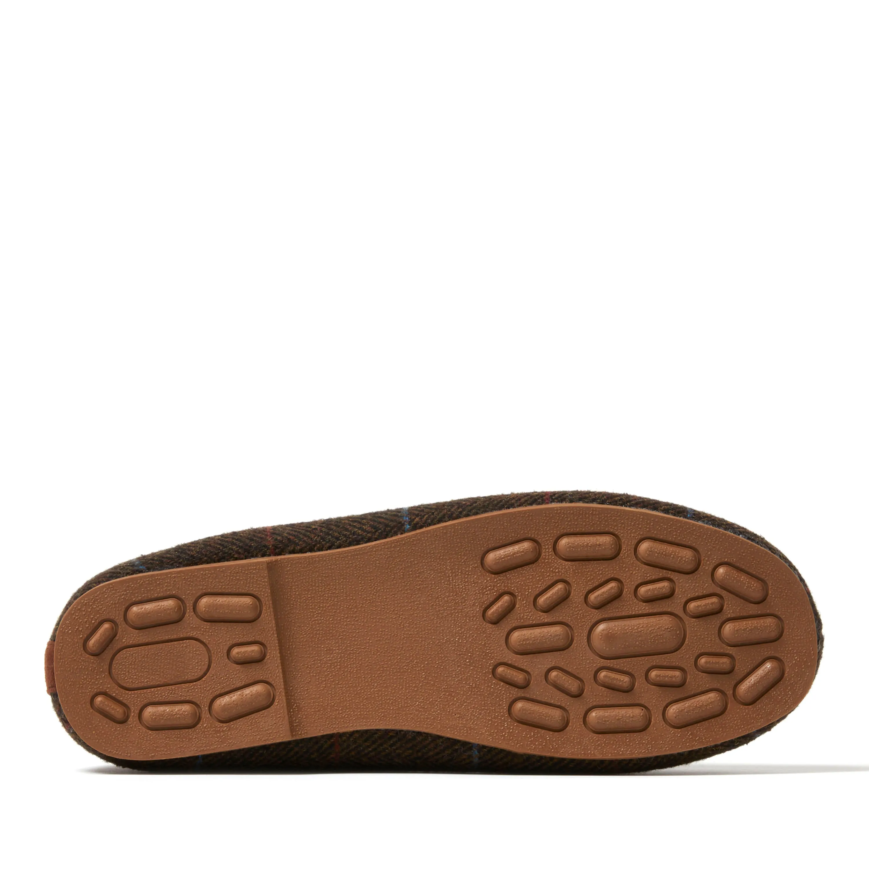 Dearfoams Men's Atlas Plaid Driving Moccasin House Shoe Slipper