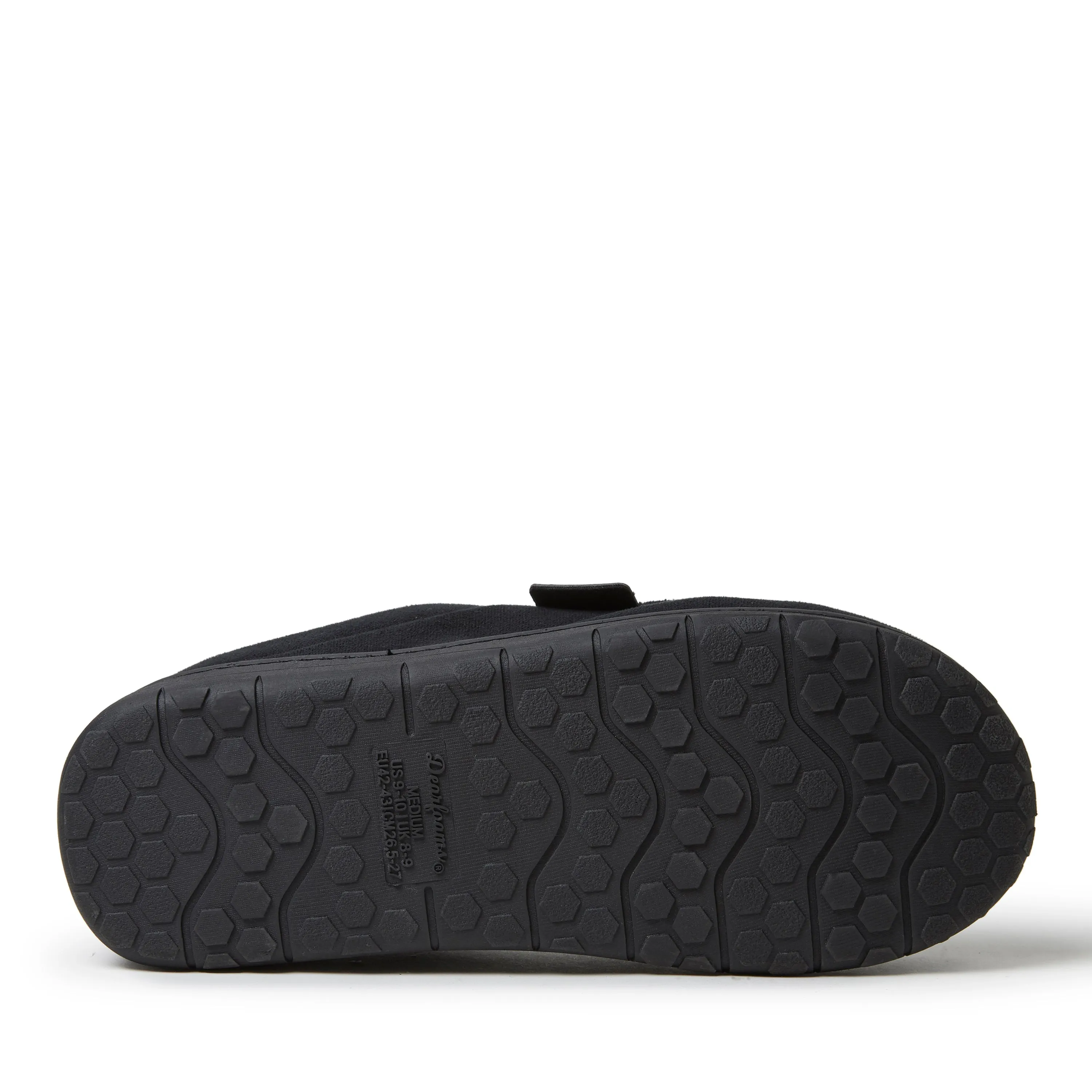 Dearfoams Mens Brendan Perforated Microsuede Moc Toe Clog