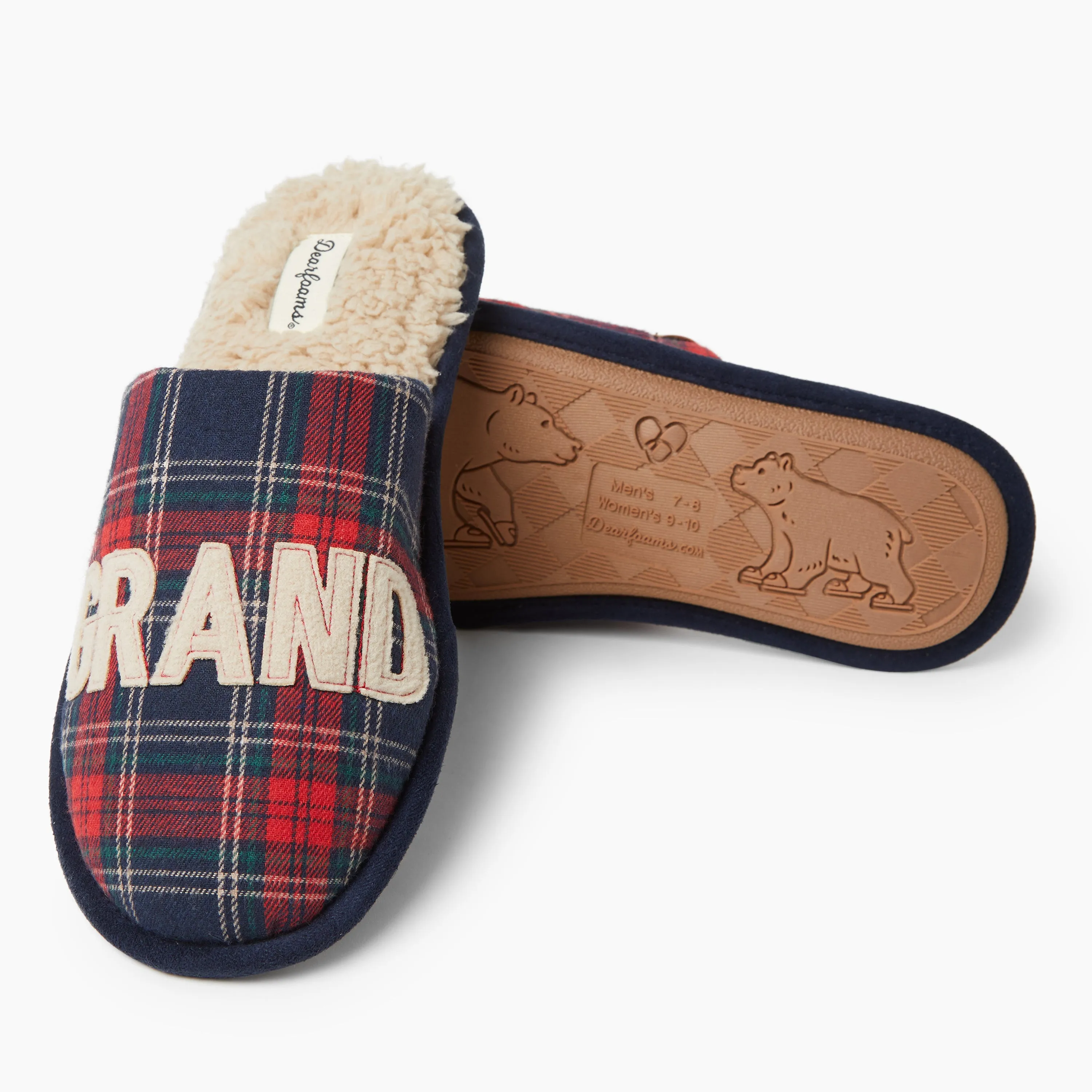 Dearfoams Men's Carson Grand Bear Scuff Slipper