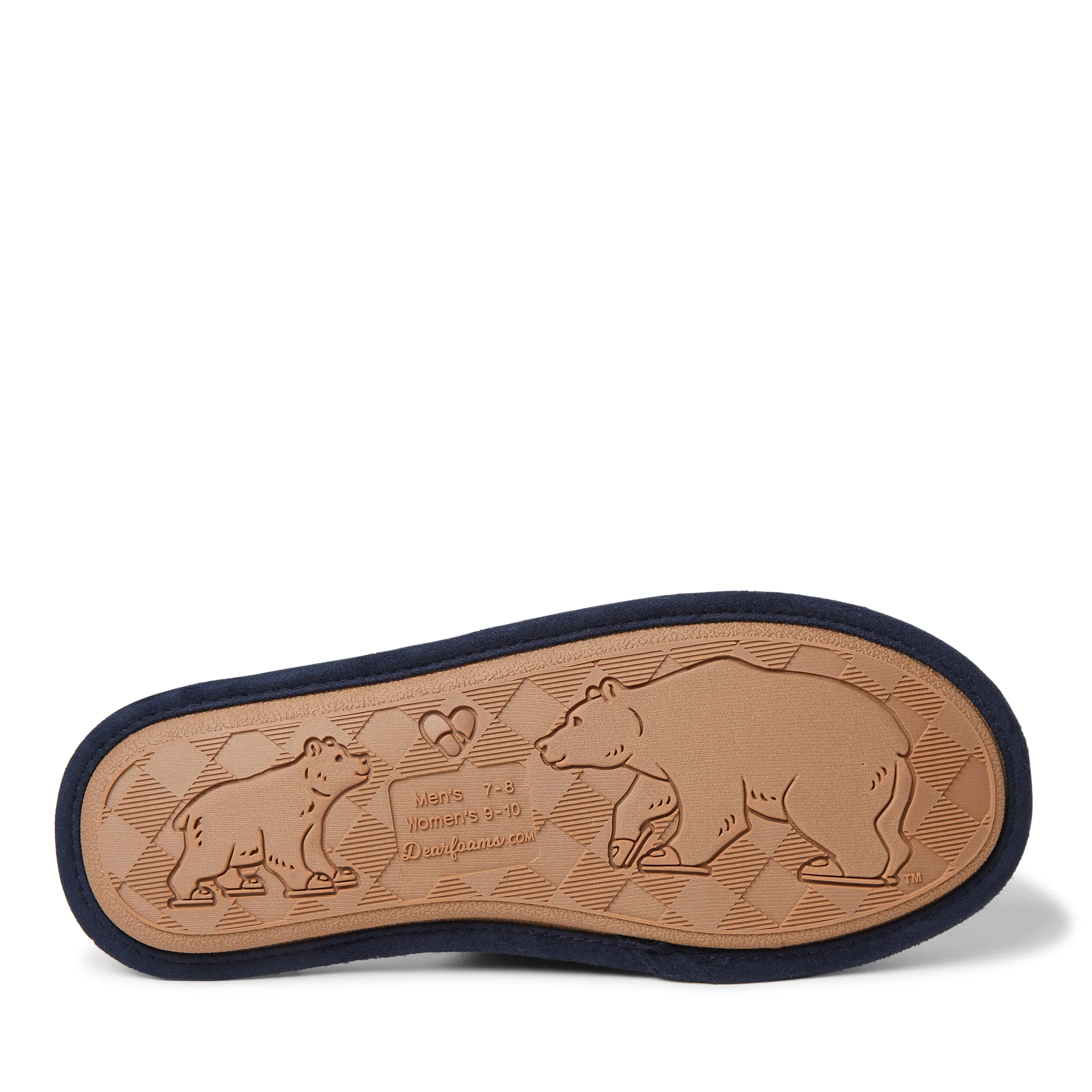 Dearfoams Men's Carson Grand Bear Scuff Slipper