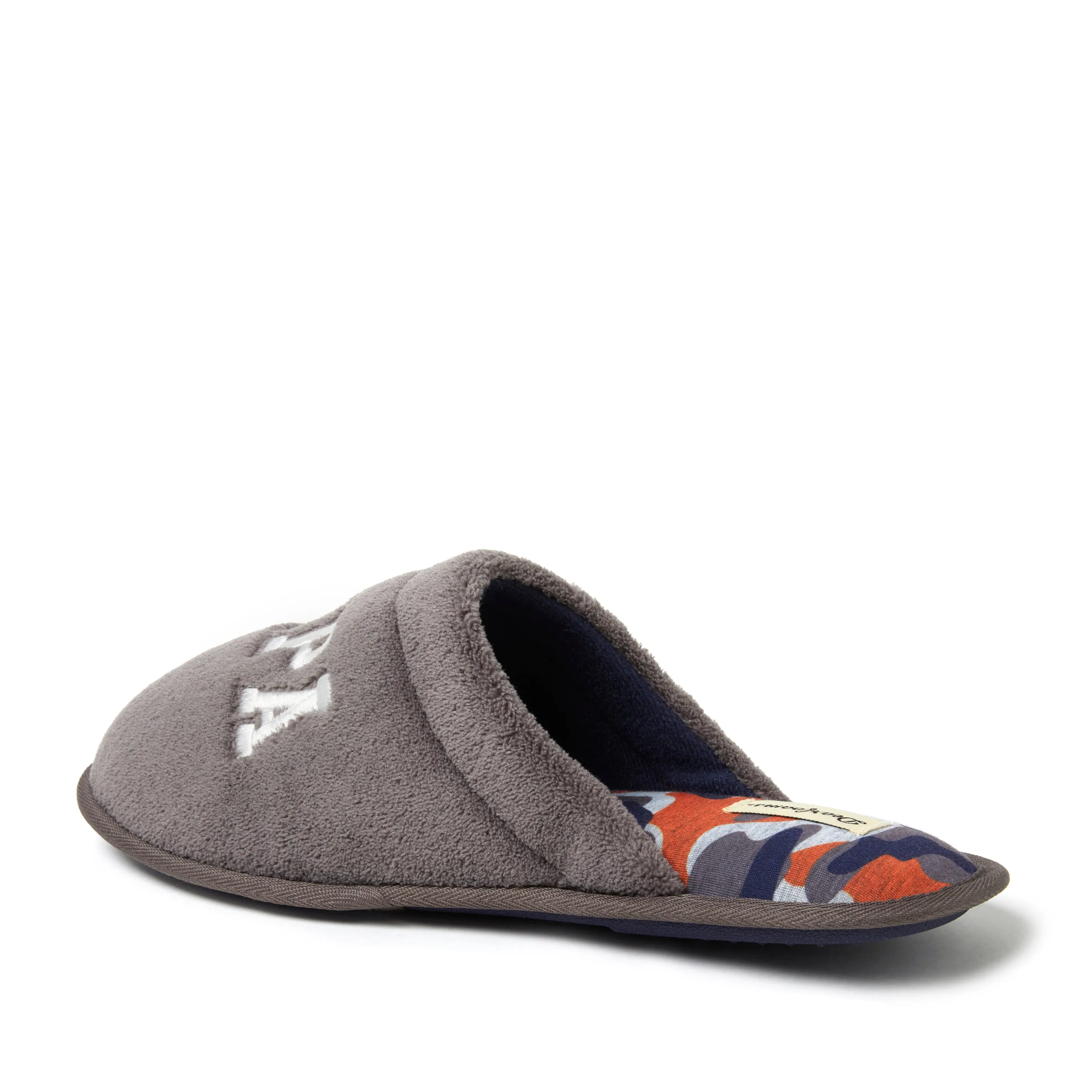 Dearfoams Men's Father's Day Embroidered Scuff House Slipper