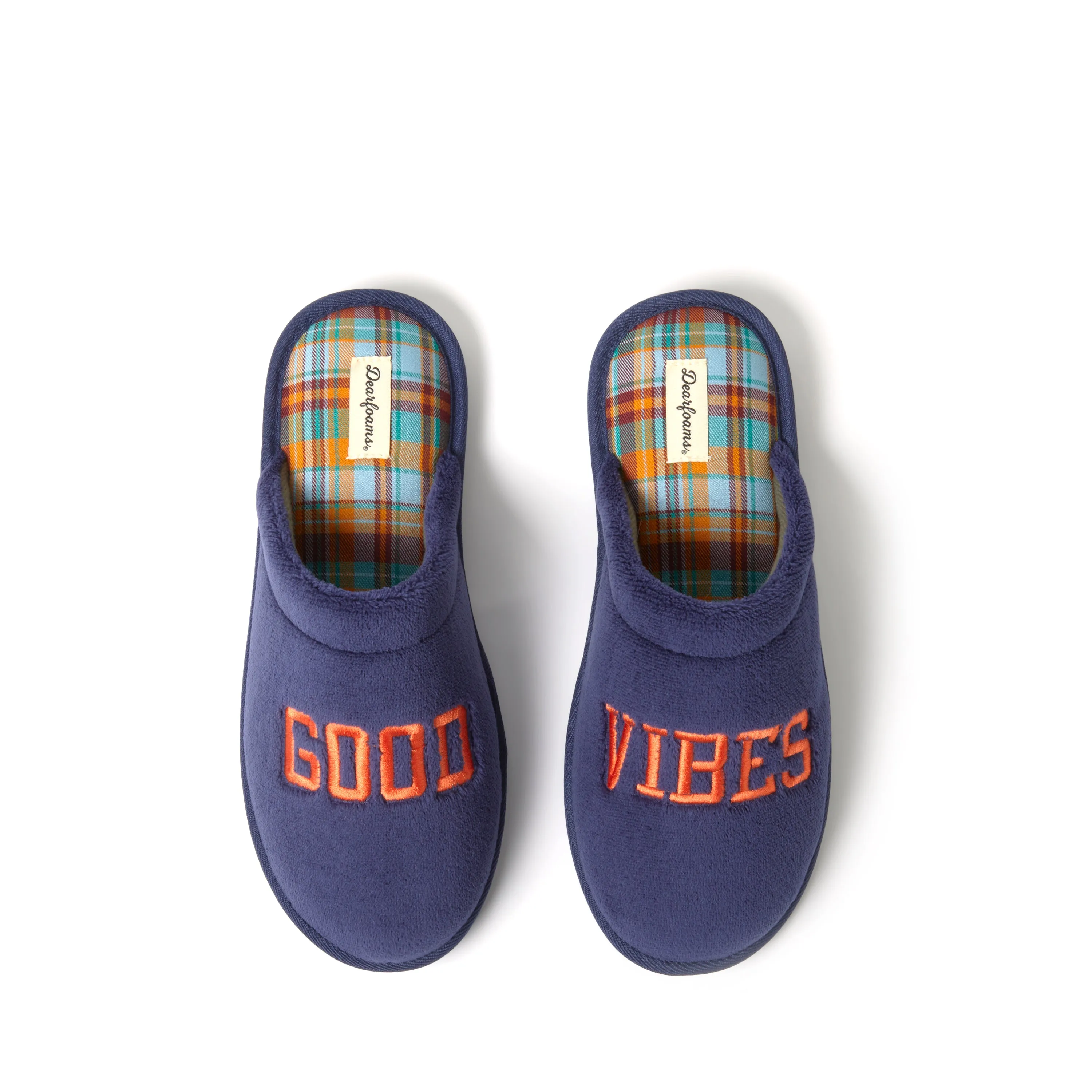 Dearfoams Men's Father's Day Embroidered Scuff House Slipper