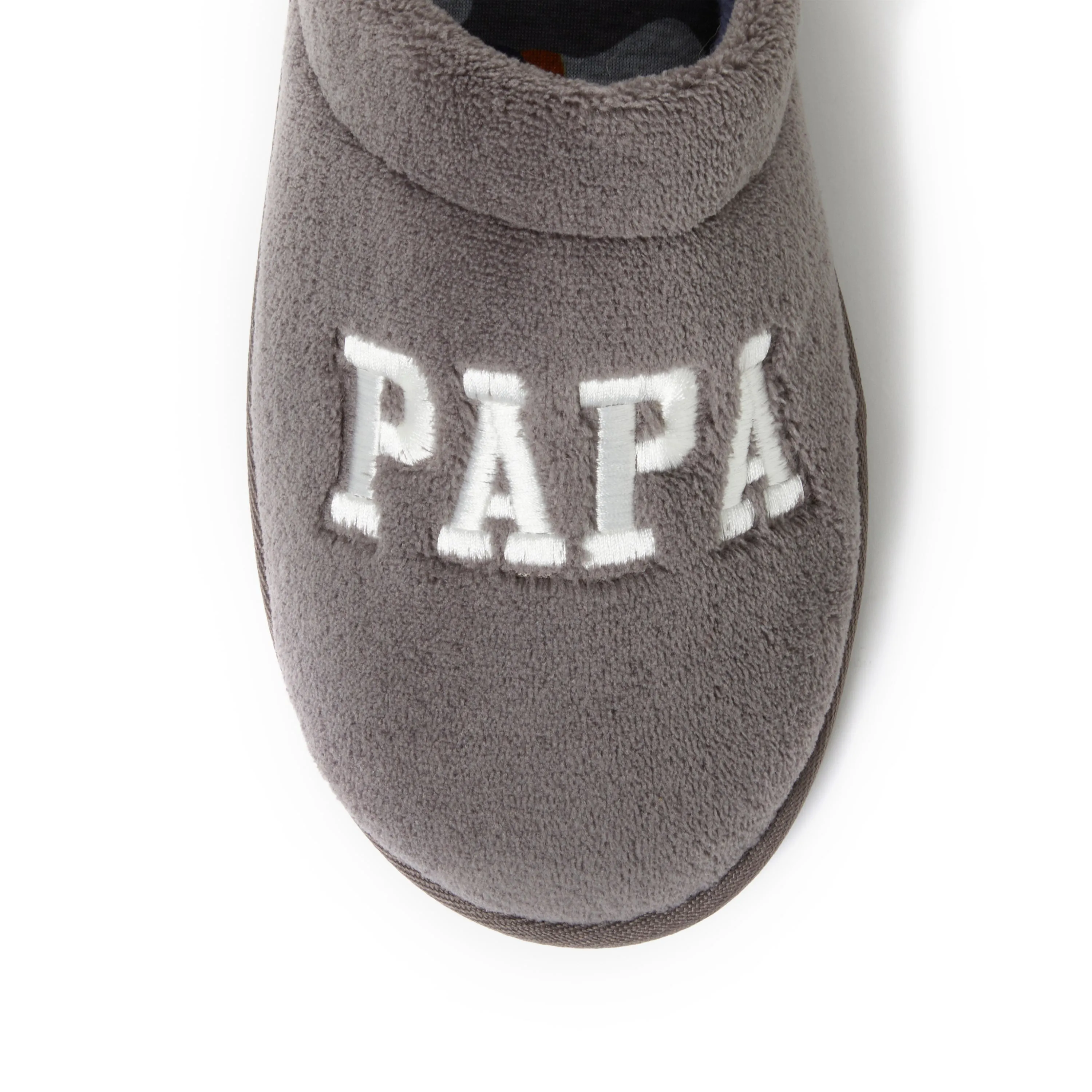 Dearfoams Men's Father's Day Embroidered Scuff House Slipper