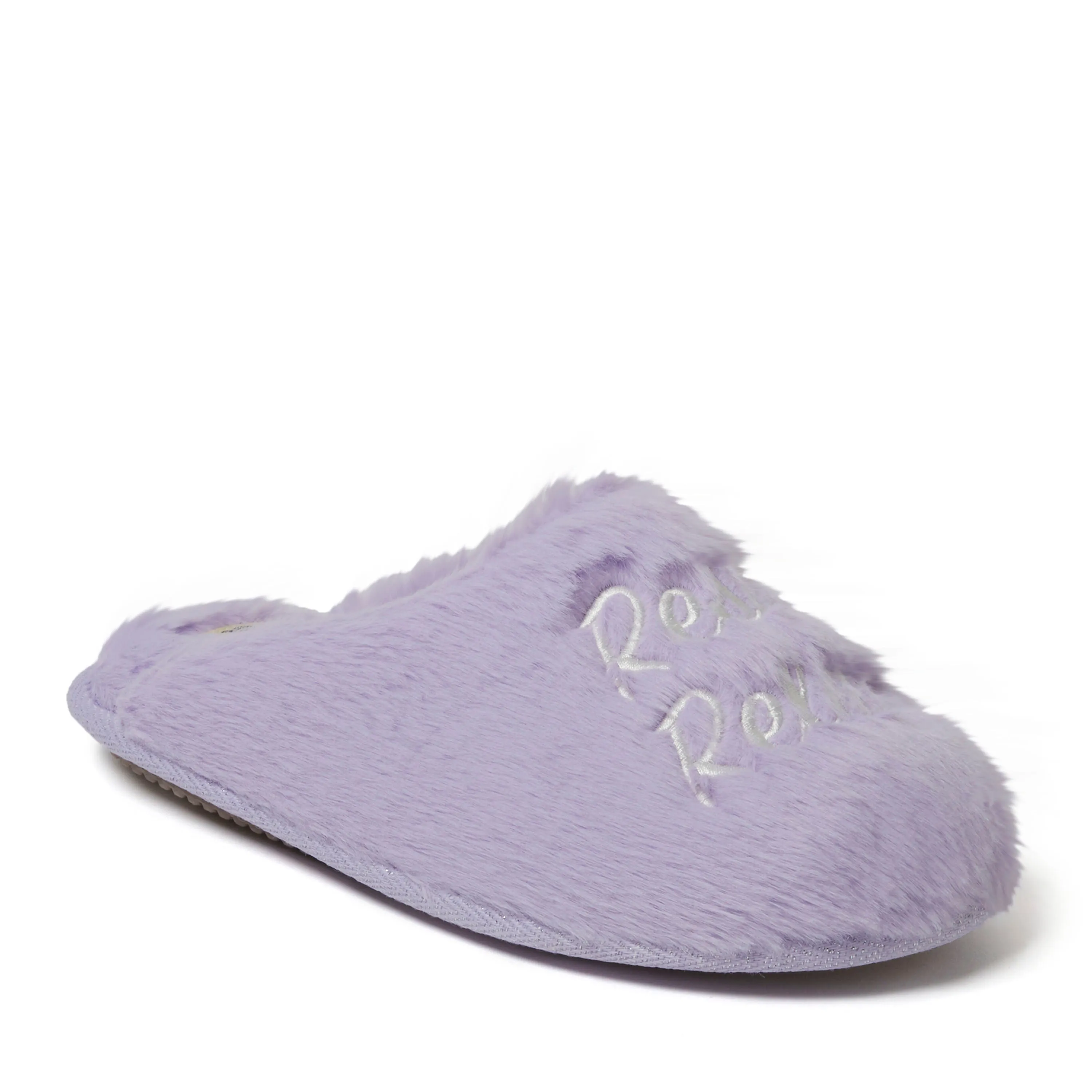 Dearfoams Women's Bailey Holiday Faux Fur Scuff