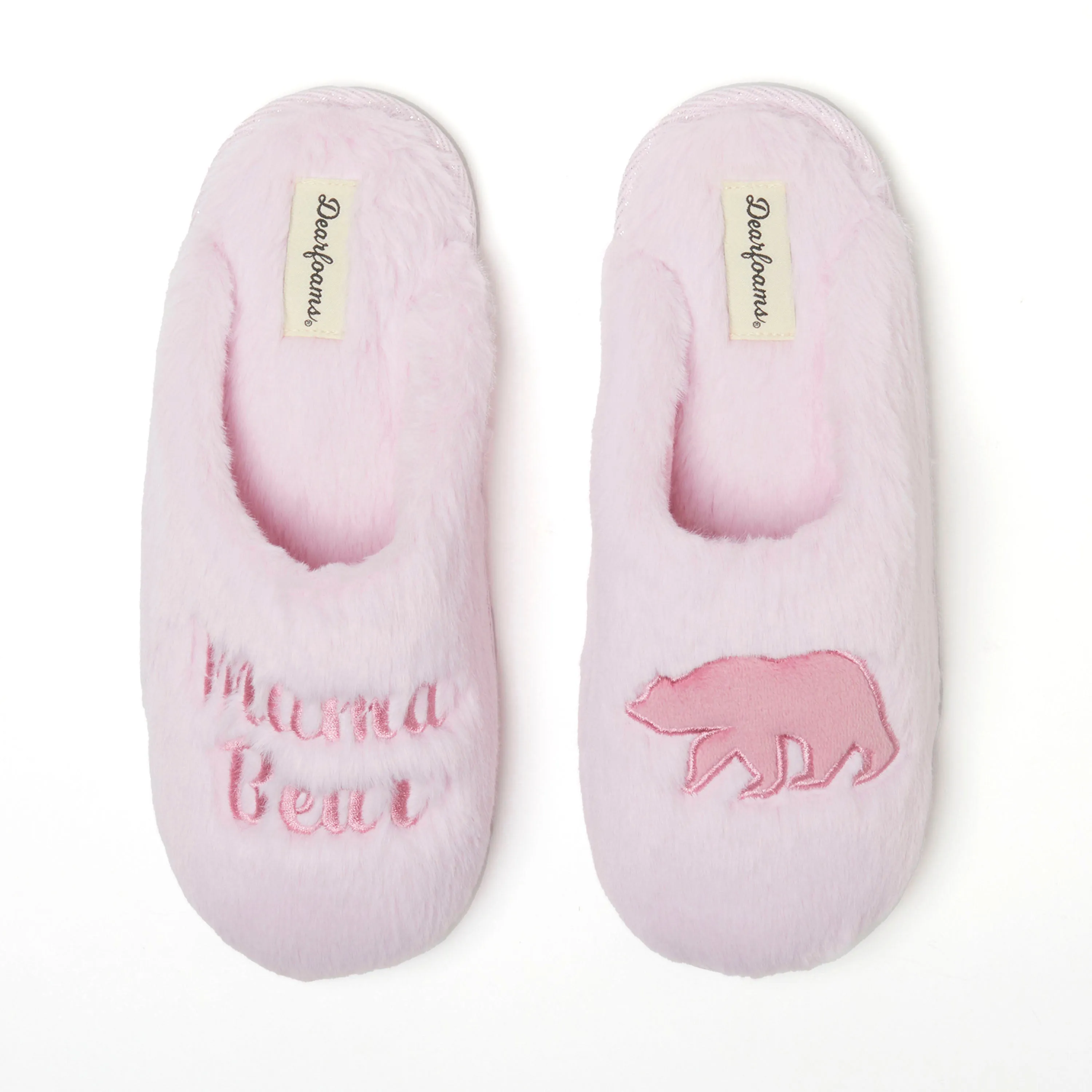 Dearfoams Women's Bailey Holiday Faux Fur Scuff