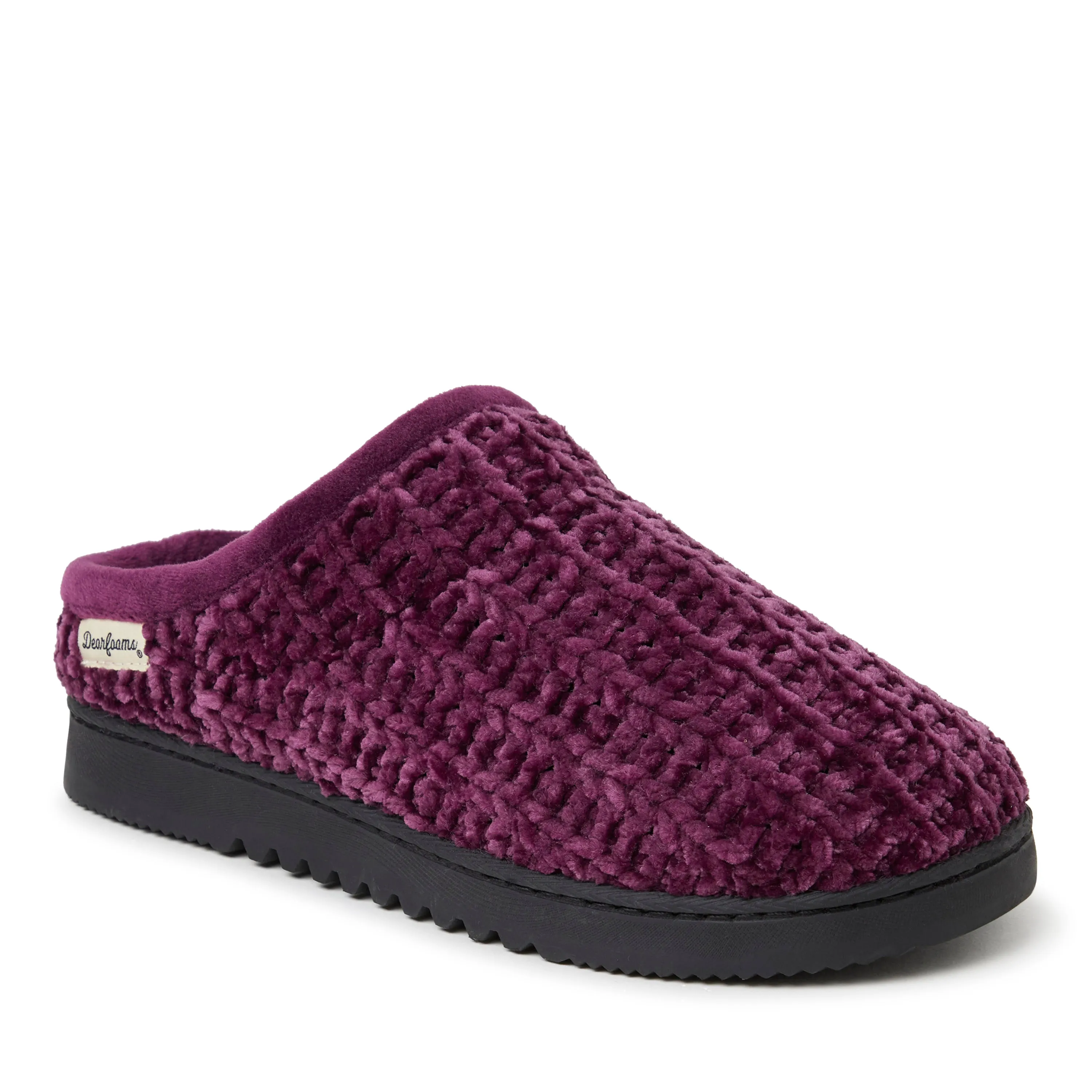 Dearfoams Women's Chenille High Vamp Clog
