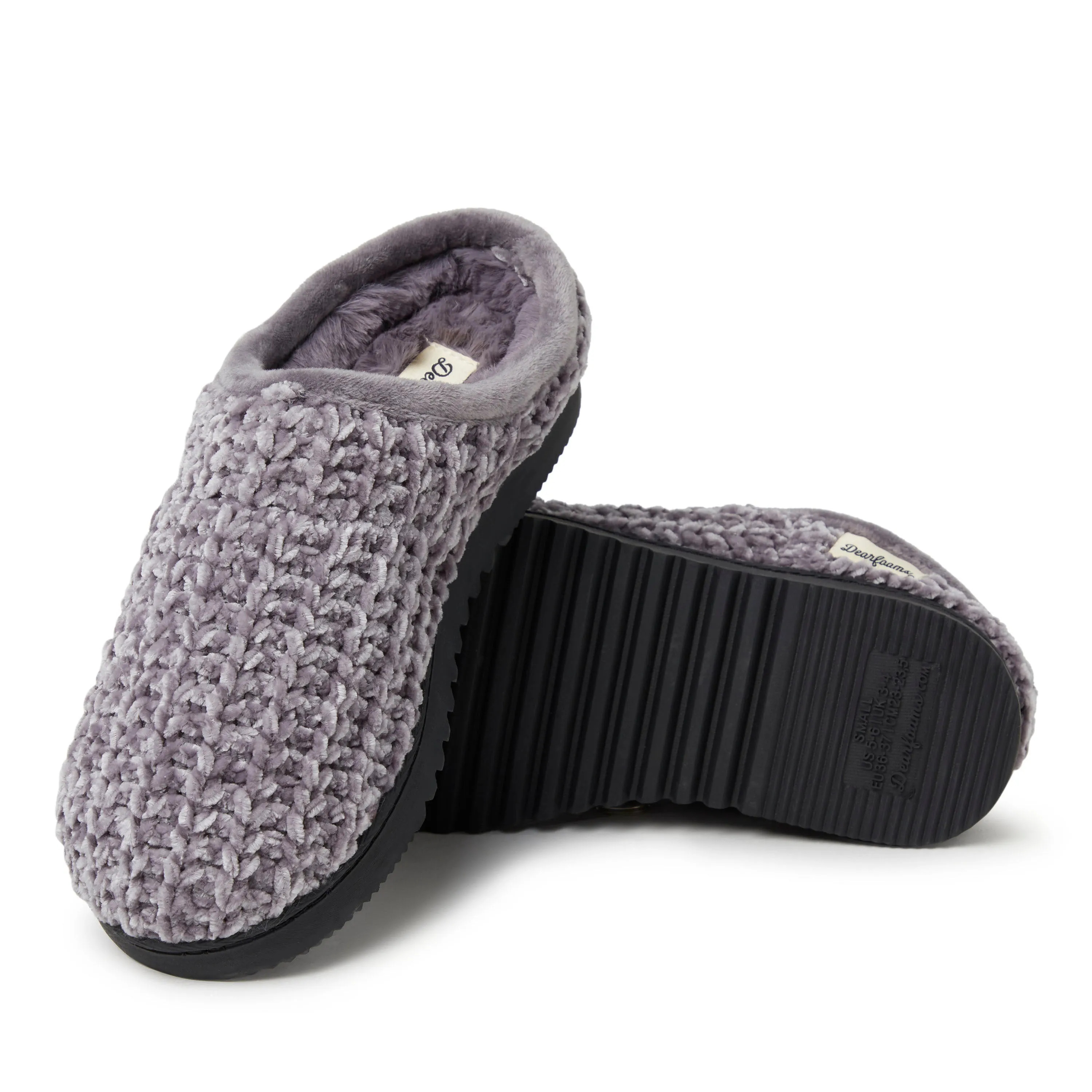 Dearfoams Women's Chenille High Vamp Clog