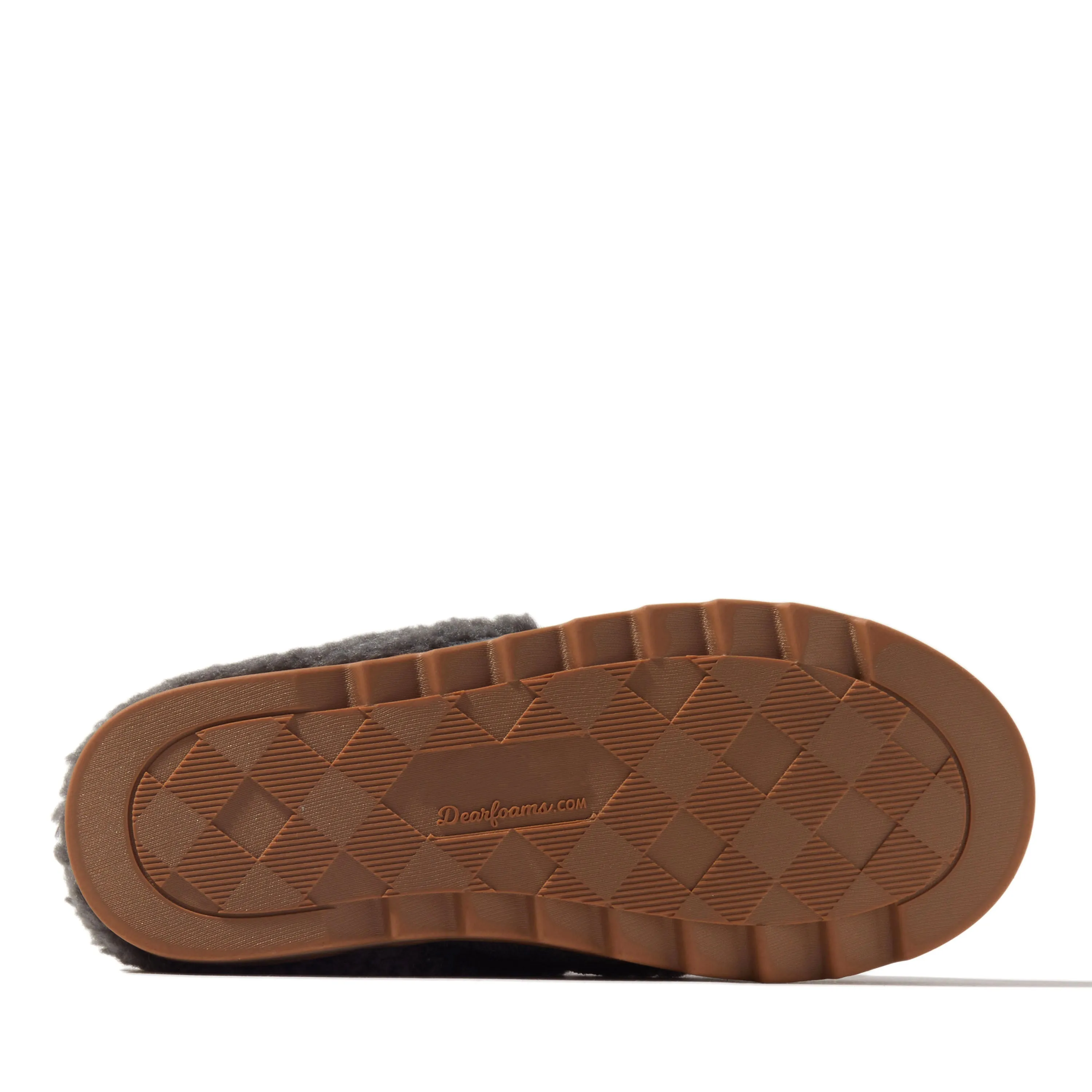 Dearfoams Women's Giselle Lace Up Teddy Clog Slipper