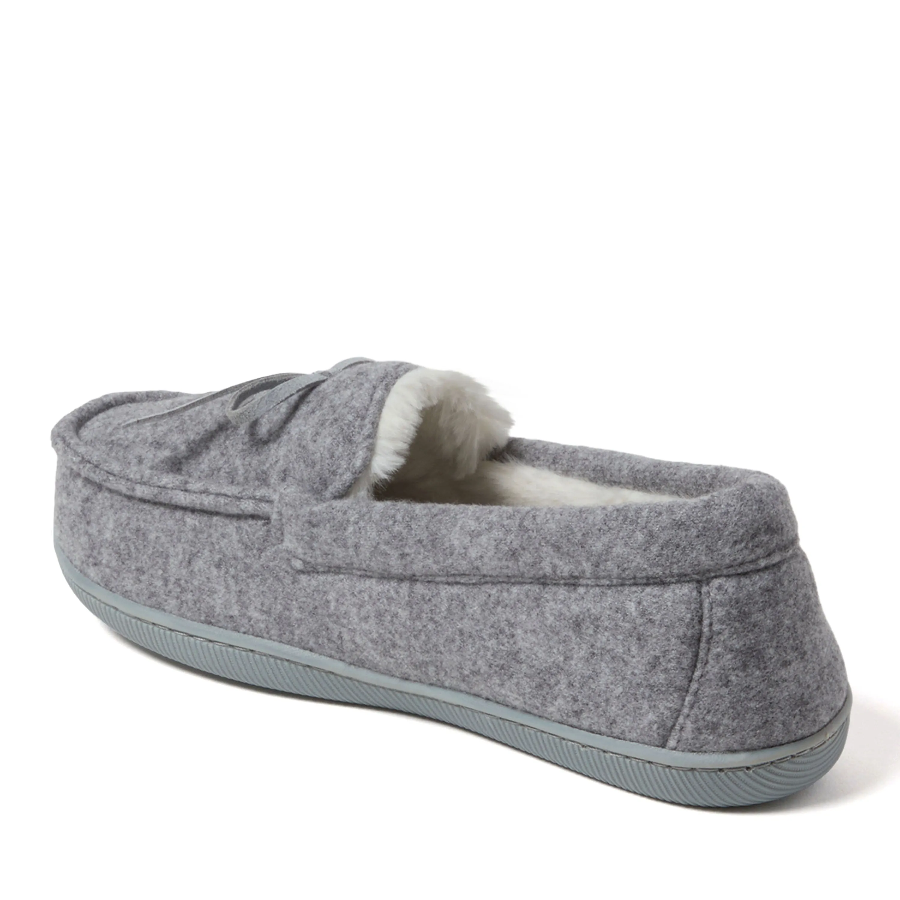 Dearfoams Women's Hayes Soft Knit Moccasin House Shoe Slipper