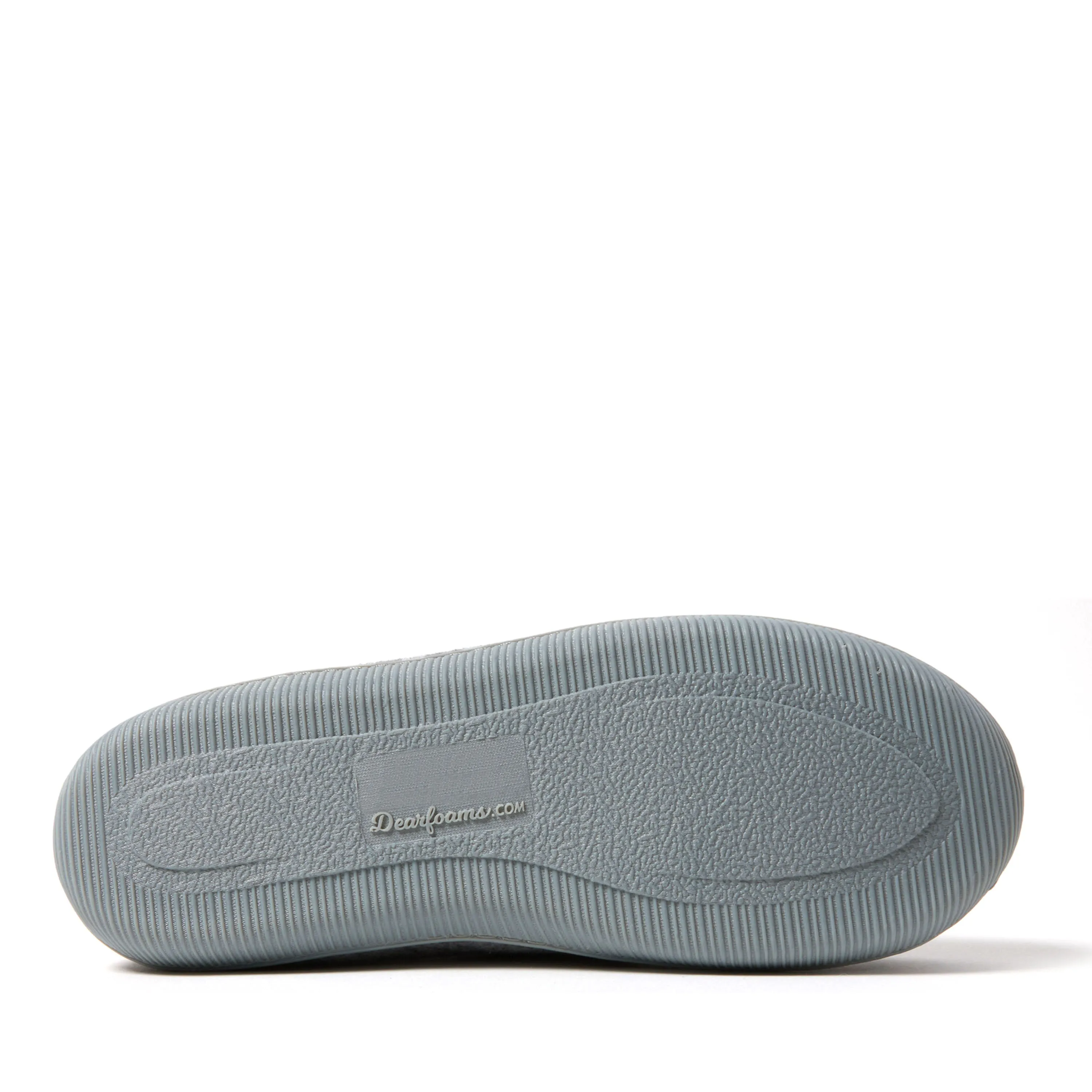 Dearfoams Women's Hayes Soft Knit Moccasin House Shoe Slipper