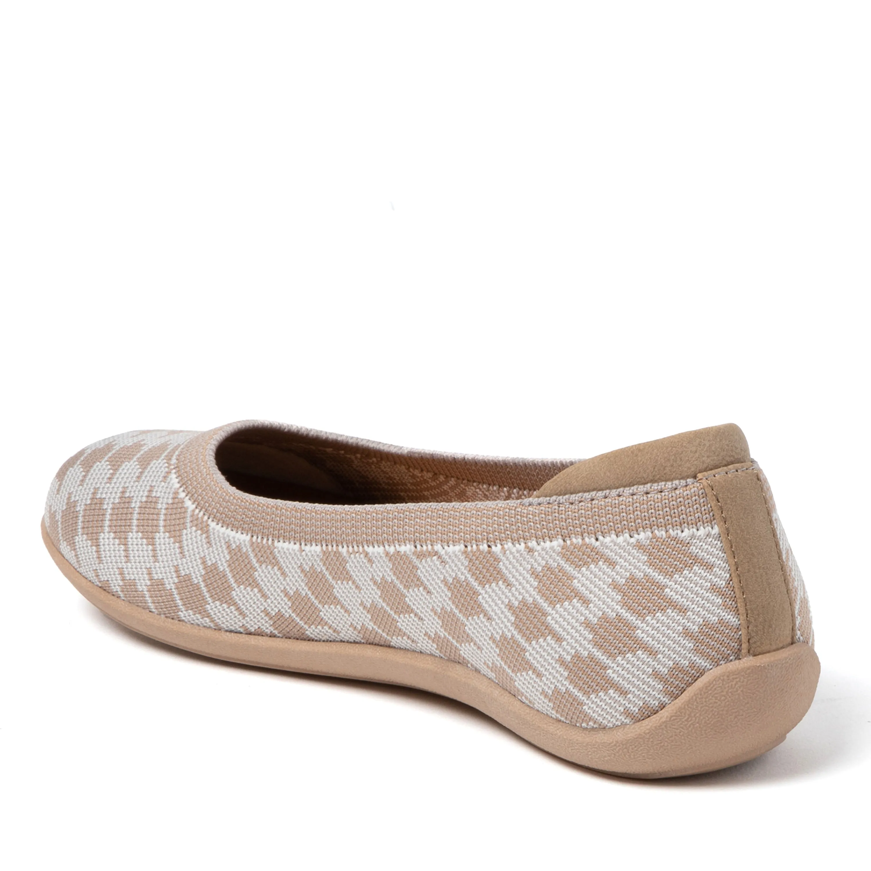 Dearfoams Women's Misty Ballet Flat Indoor/Outdoor Slip Ons