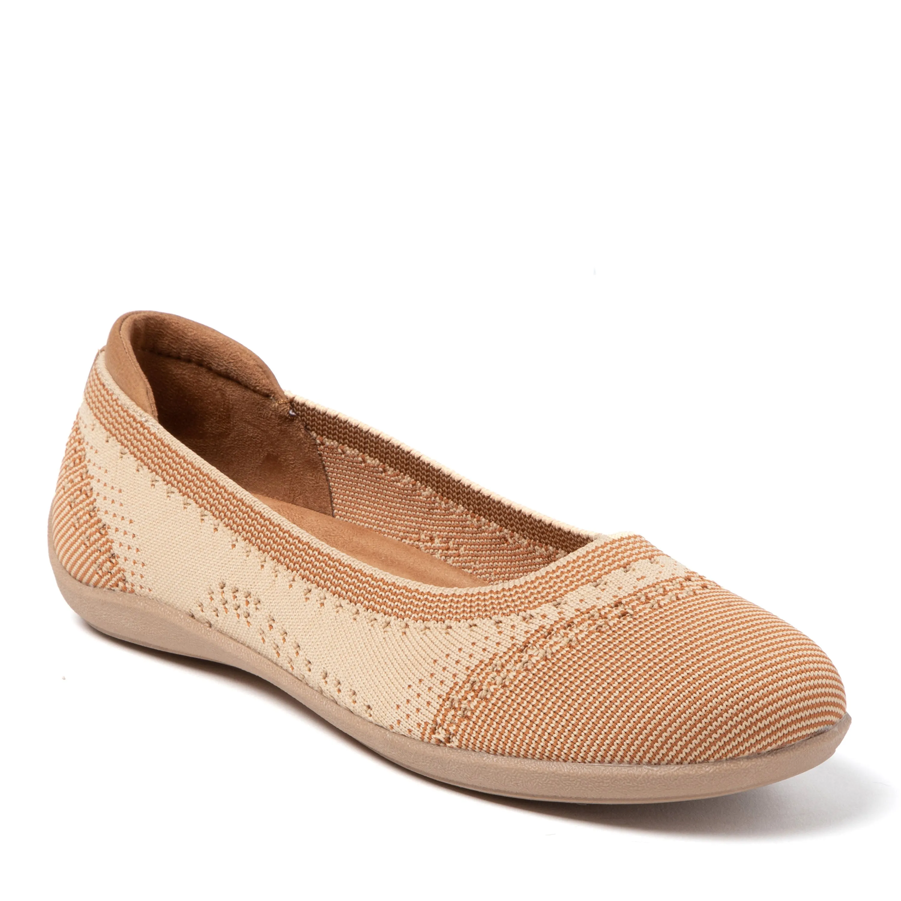 Dearfoams Women's Misty Ballet Flat Indoor/Outdoor Slip Ons