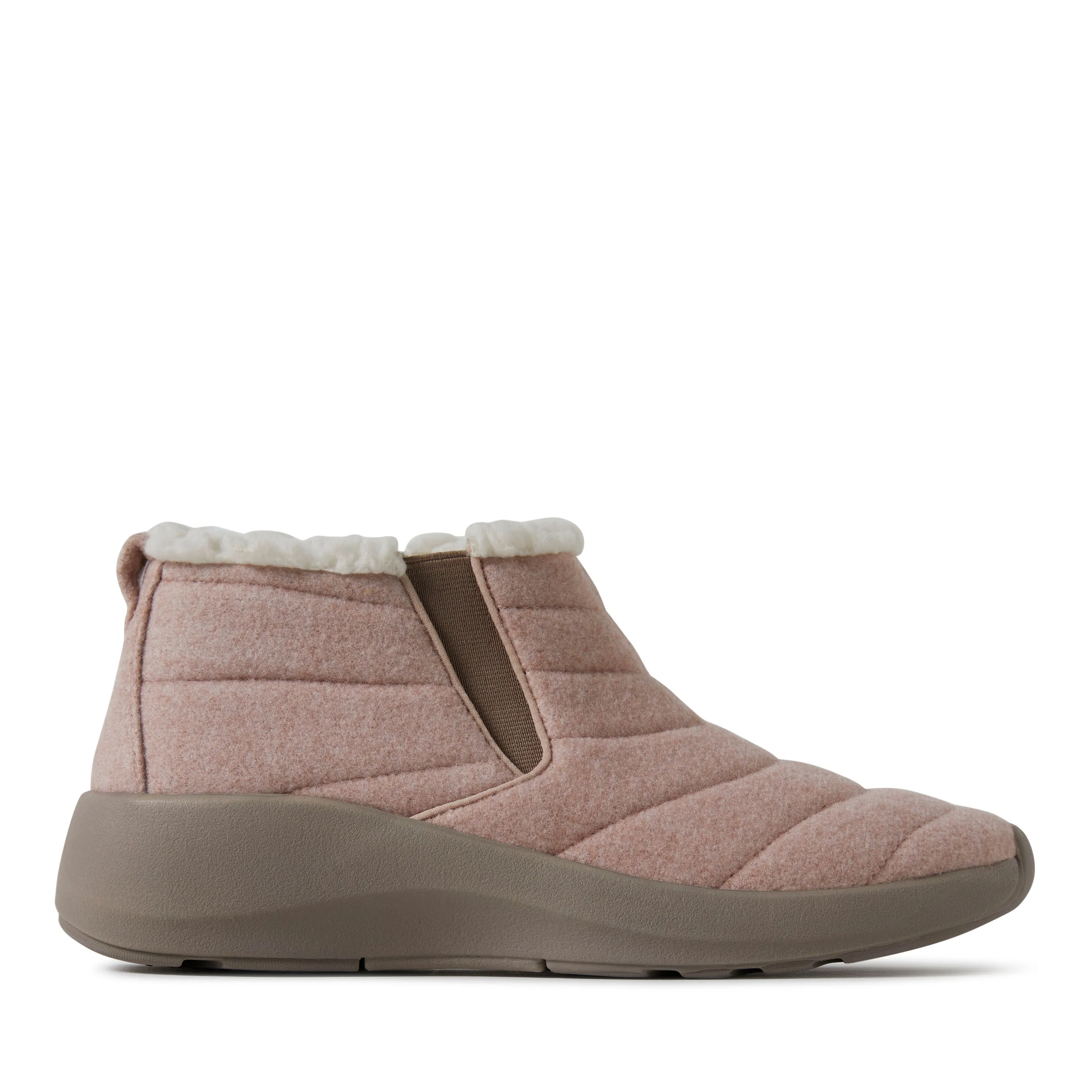 Dearfoams Women's Naomi Double Gore Bootie Indoor/Outdoor Winter Boot