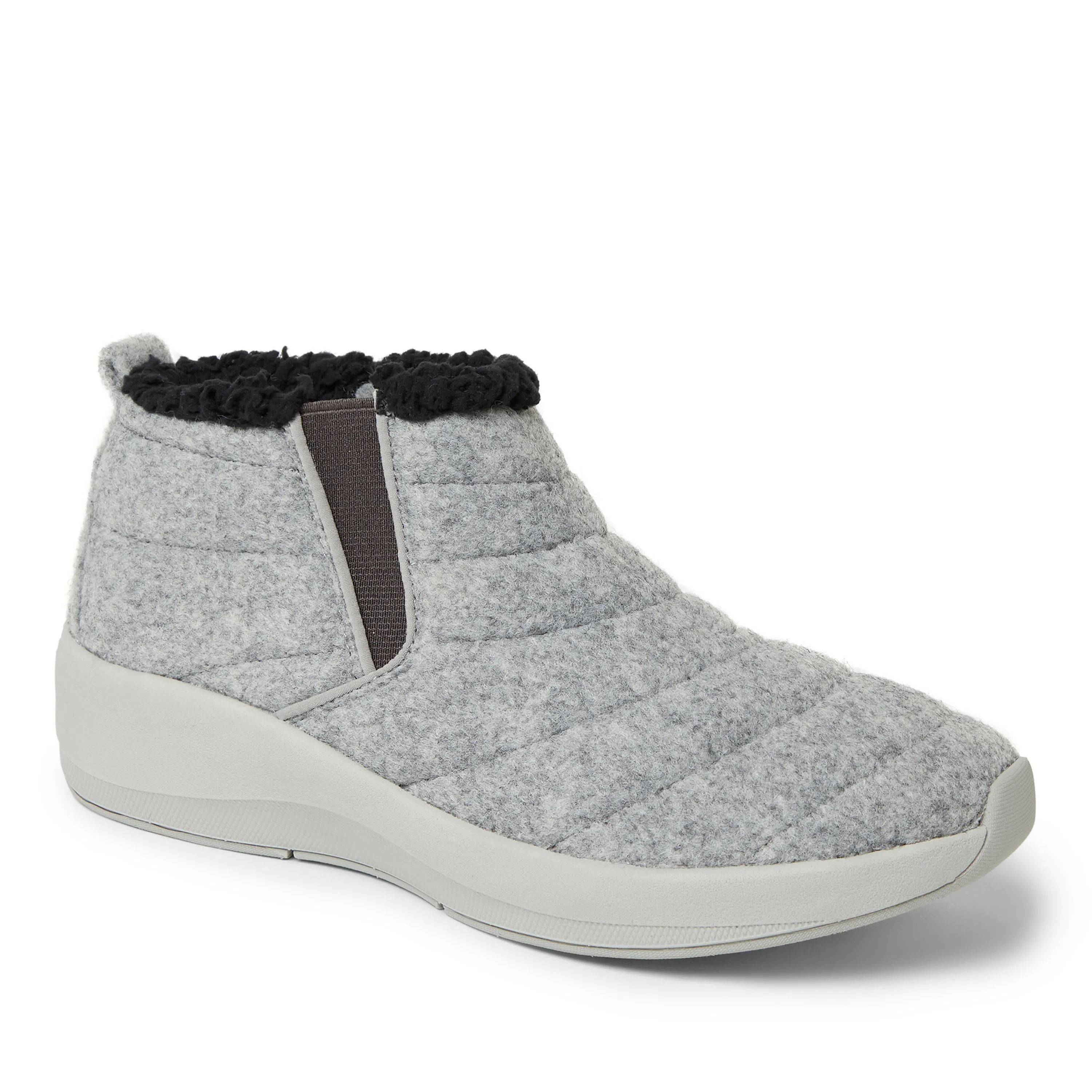 Dearfoams Women's Naomi Double Gore Bootie Indoor/Outdoor Winter Boot