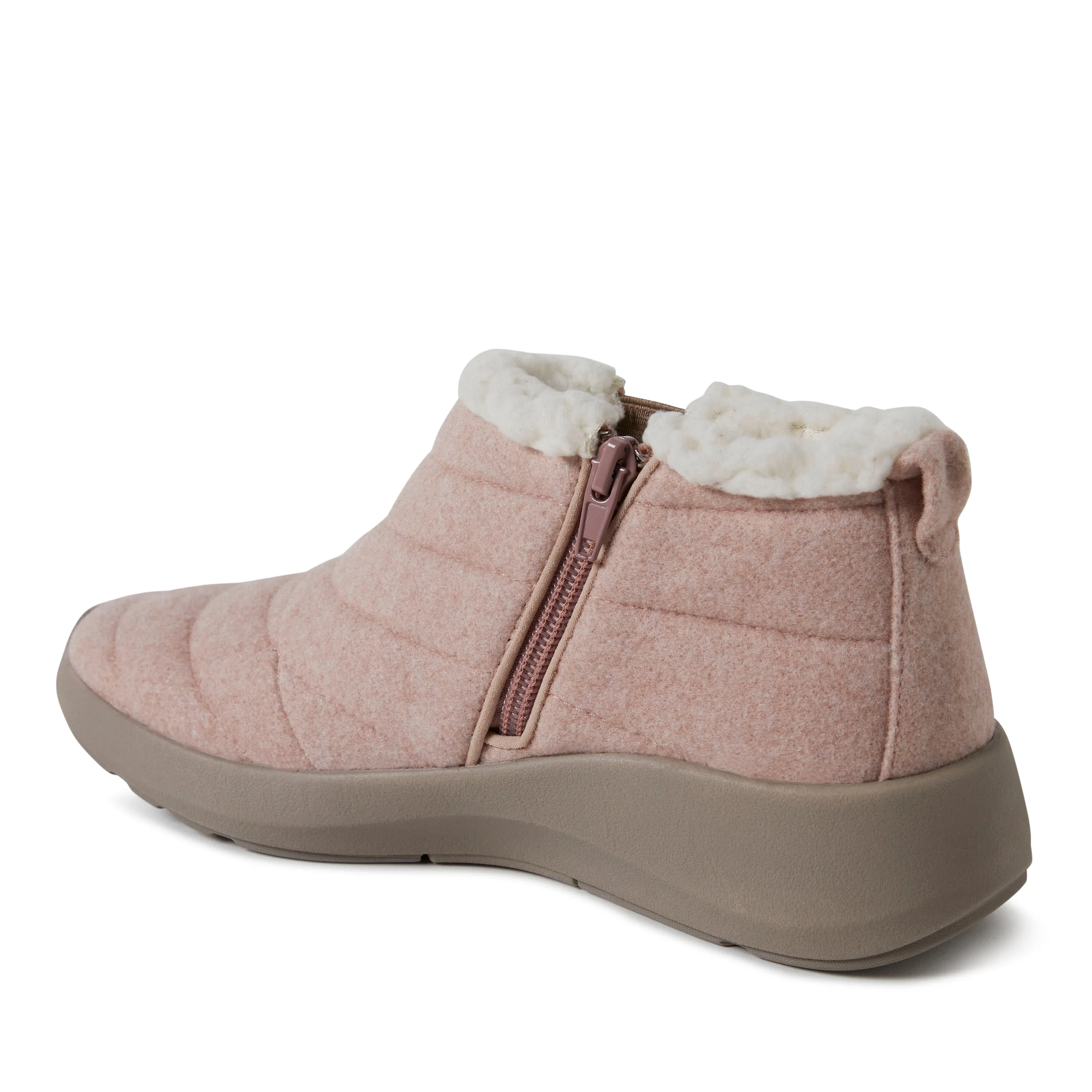 Dearfoams Women's Naomi Double Gore Bootie Indoor/Outdoor Winter Boot