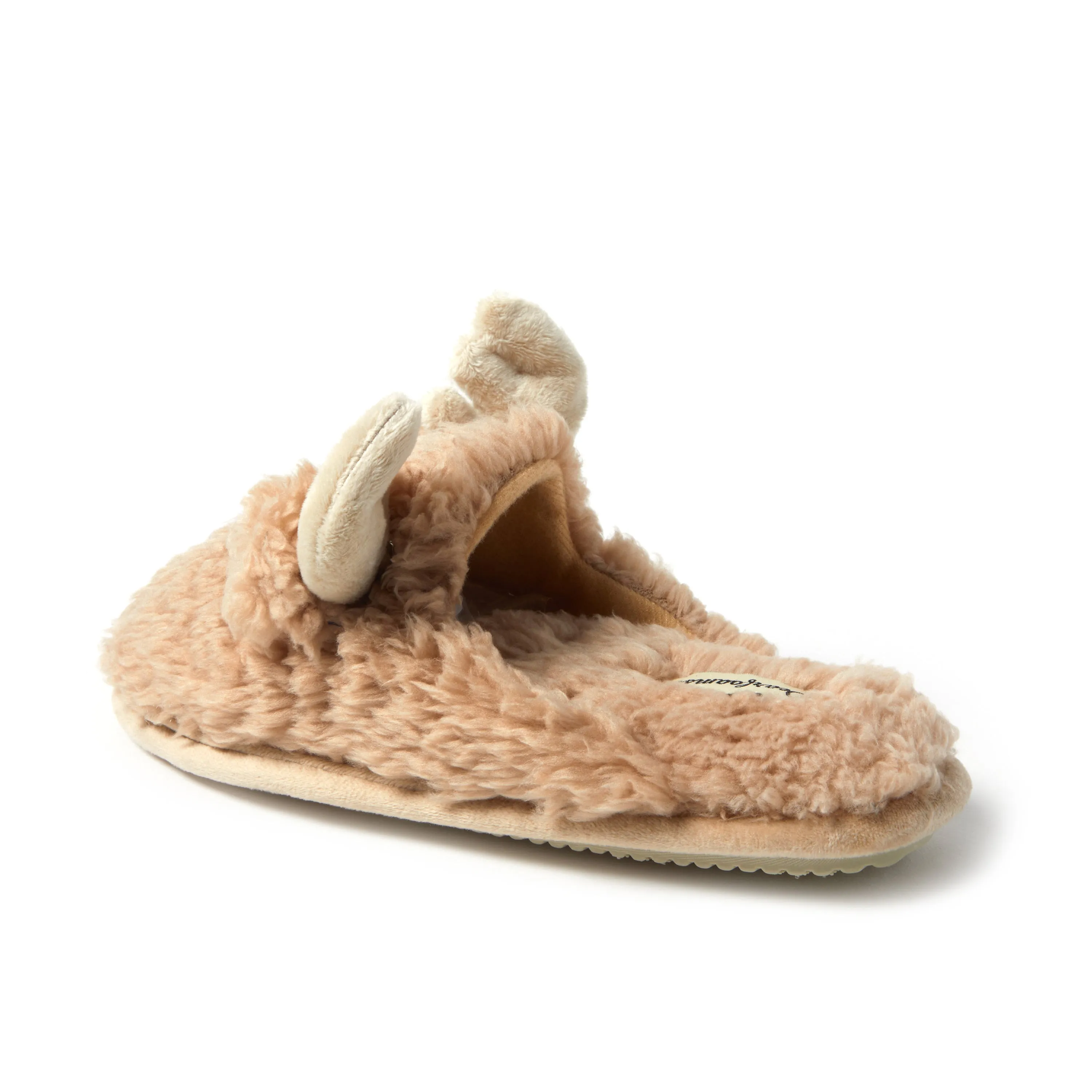 Dearfoams Womens Shay Scuff with Applique