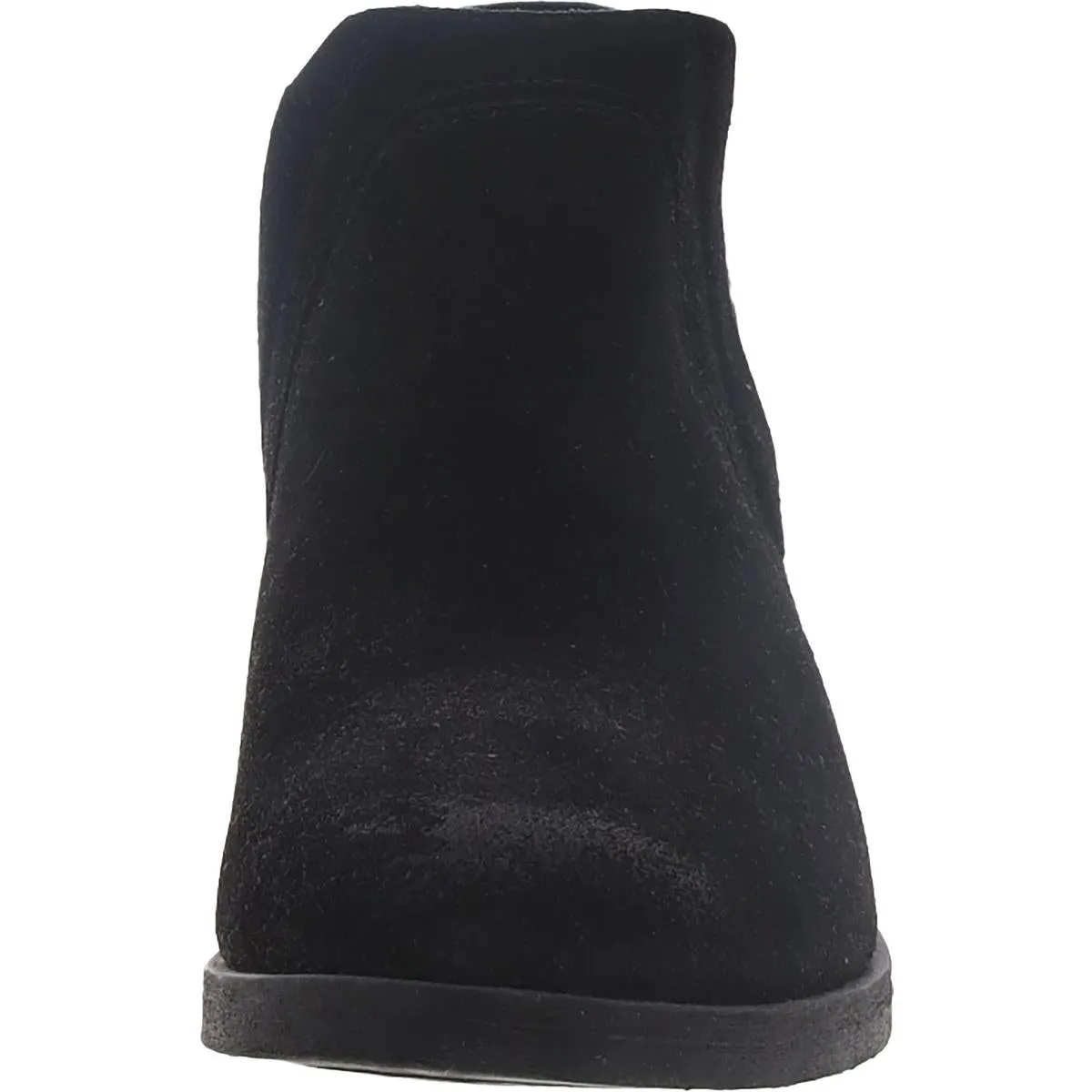 Demi2 Beat Womens Mixed Media Block Heel Ankle Boots