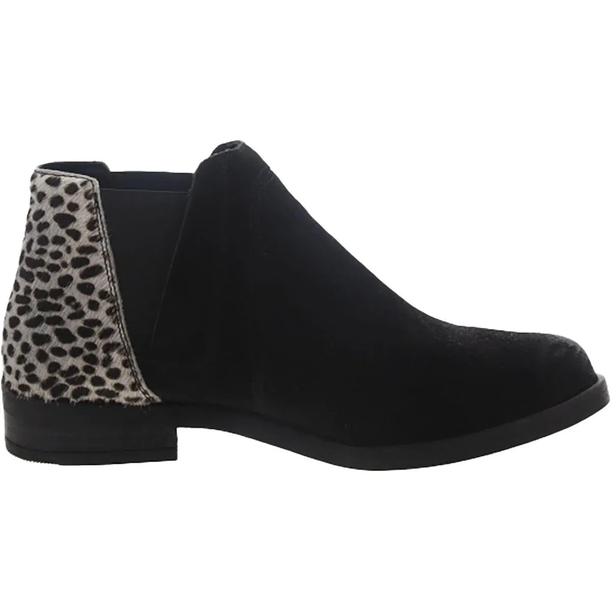Demi2 Beat Womens Mixed Media Block Heel Ankle Boots