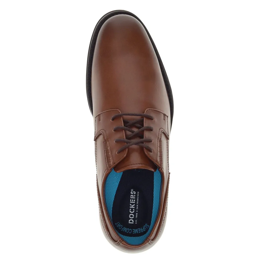 Dockers Mens Edgar Synthetic Leather Dress Oxford Lace Up Shoe