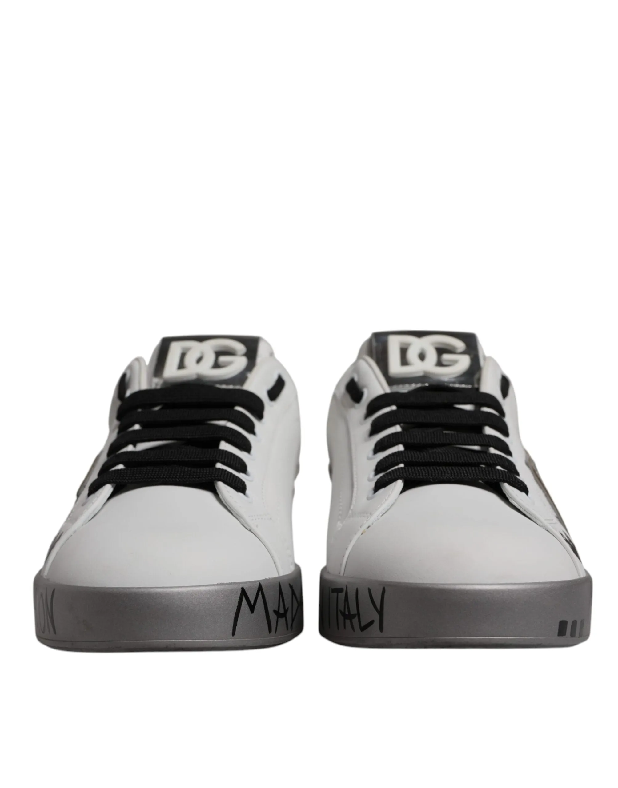 Dolce & Gabbana  Crystal Logo Portofino Sneakers Men's Shoes (Pre-Owned)