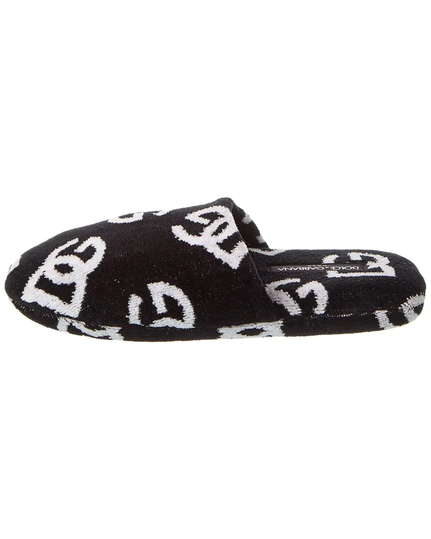 Dolce & Gabbana Jacquard Terry Slippers