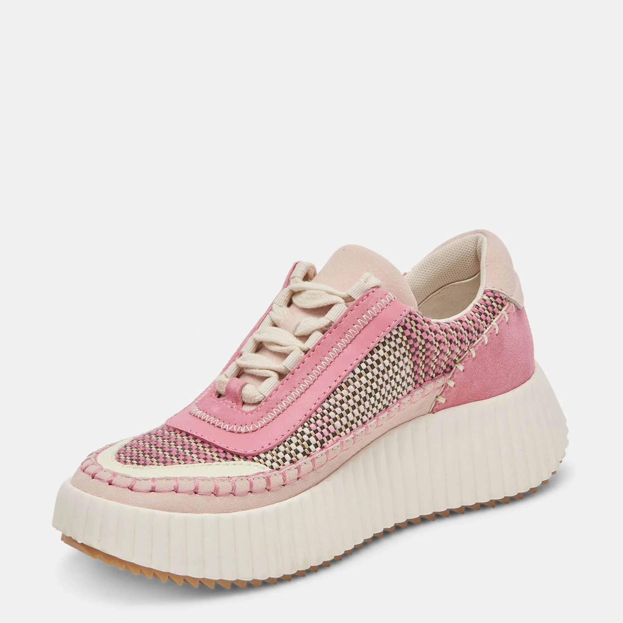 Dolen Sneakers Pink Multi Woven