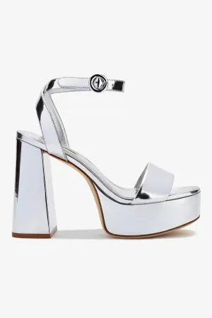 Dolly Sandal In Silver Specchio