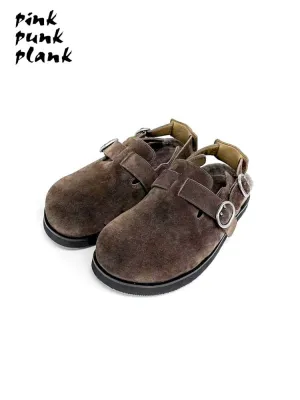 Double Buckle Suede Birkenstock Slippers【s0000006644】