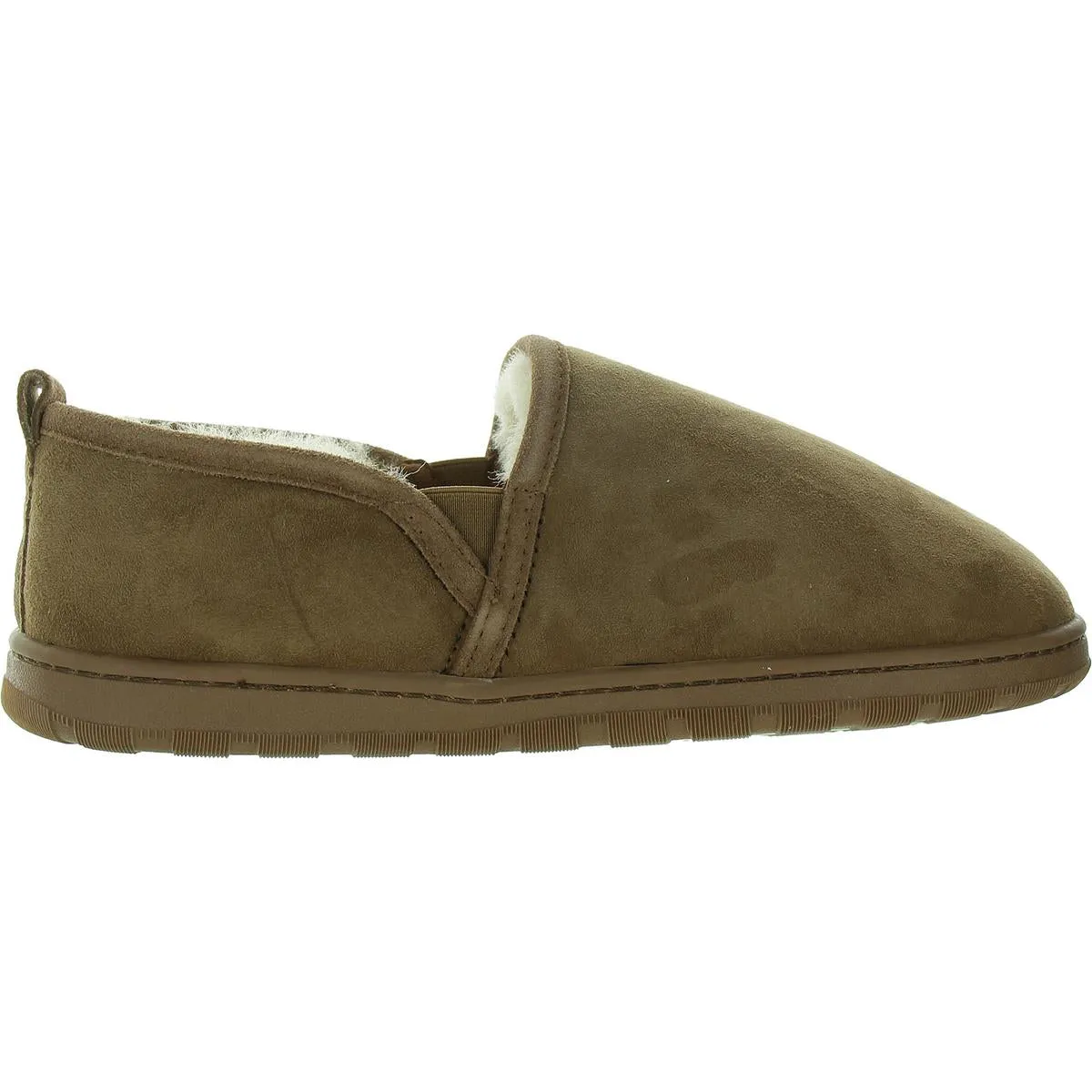 Doubleface Romeo Mens Fleece Lined Suede Loafer Slippers