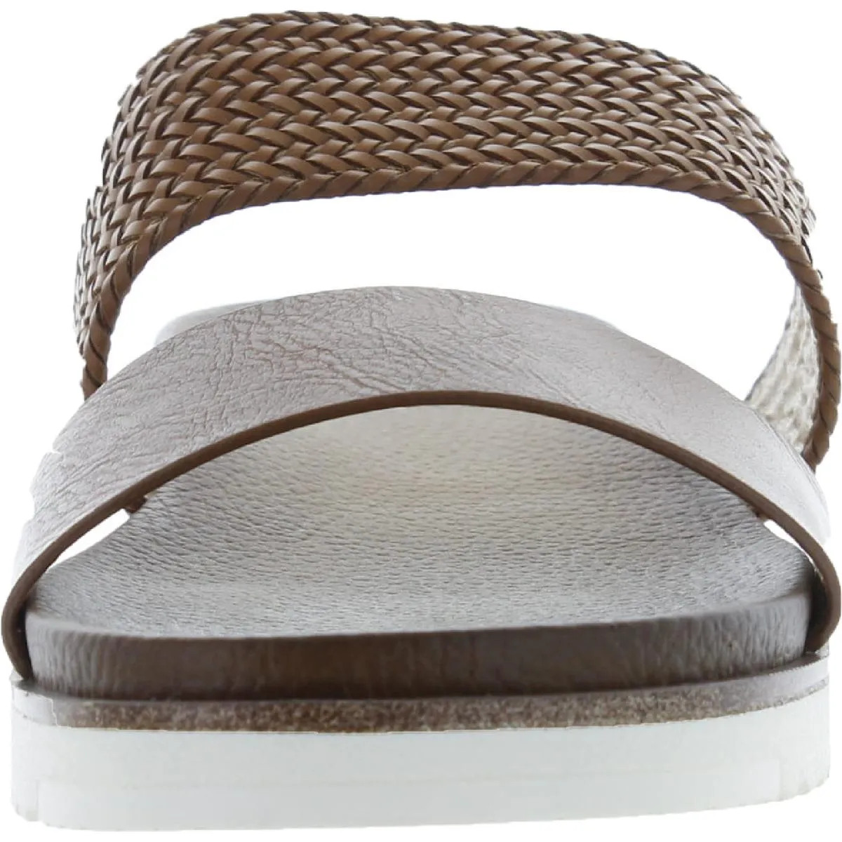 Dustie Womens Slide On Open Toe Flatform Sandals