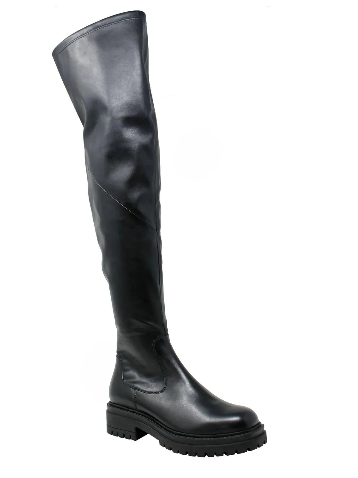 Erratic Womens Faux Leather Tall Over-The-Knee Boots