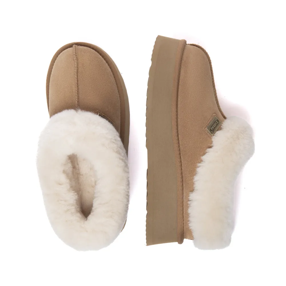 EverAu Australia Women Topknot Leather Slippers