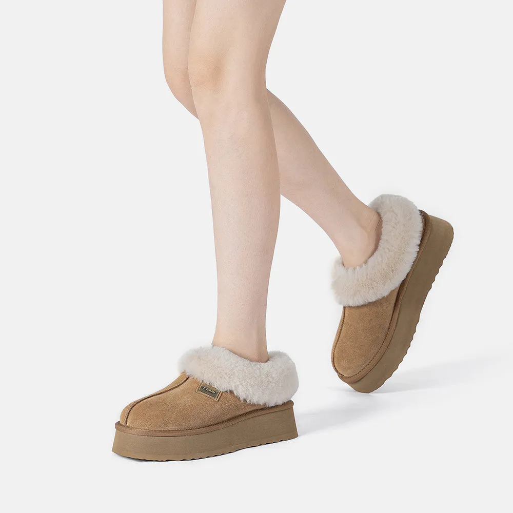 EverAu Australia Women Topknot Leather Slippers