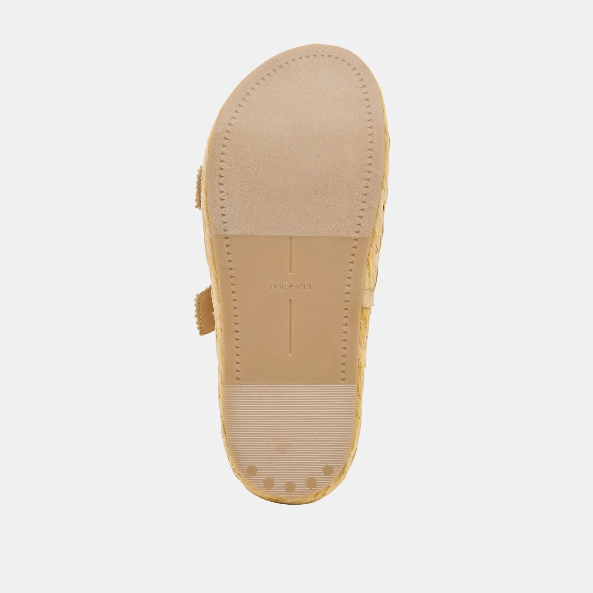 FALYN SANDALS LT NATURAL WOVEN RAFFIA