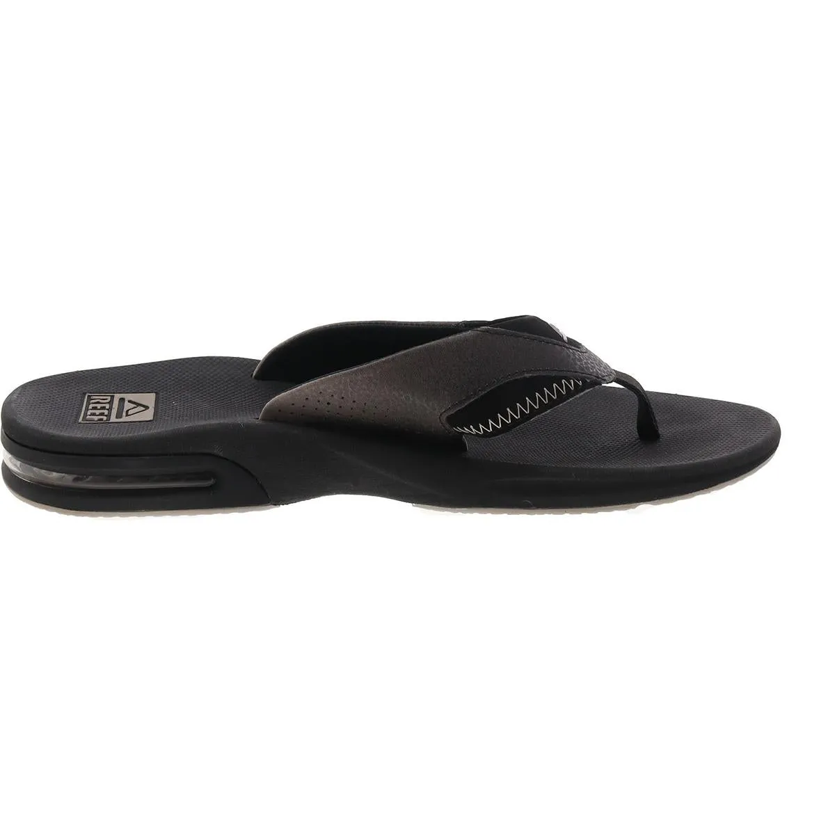 Fanning Mens Solid Bottle Opener Thong Sandals