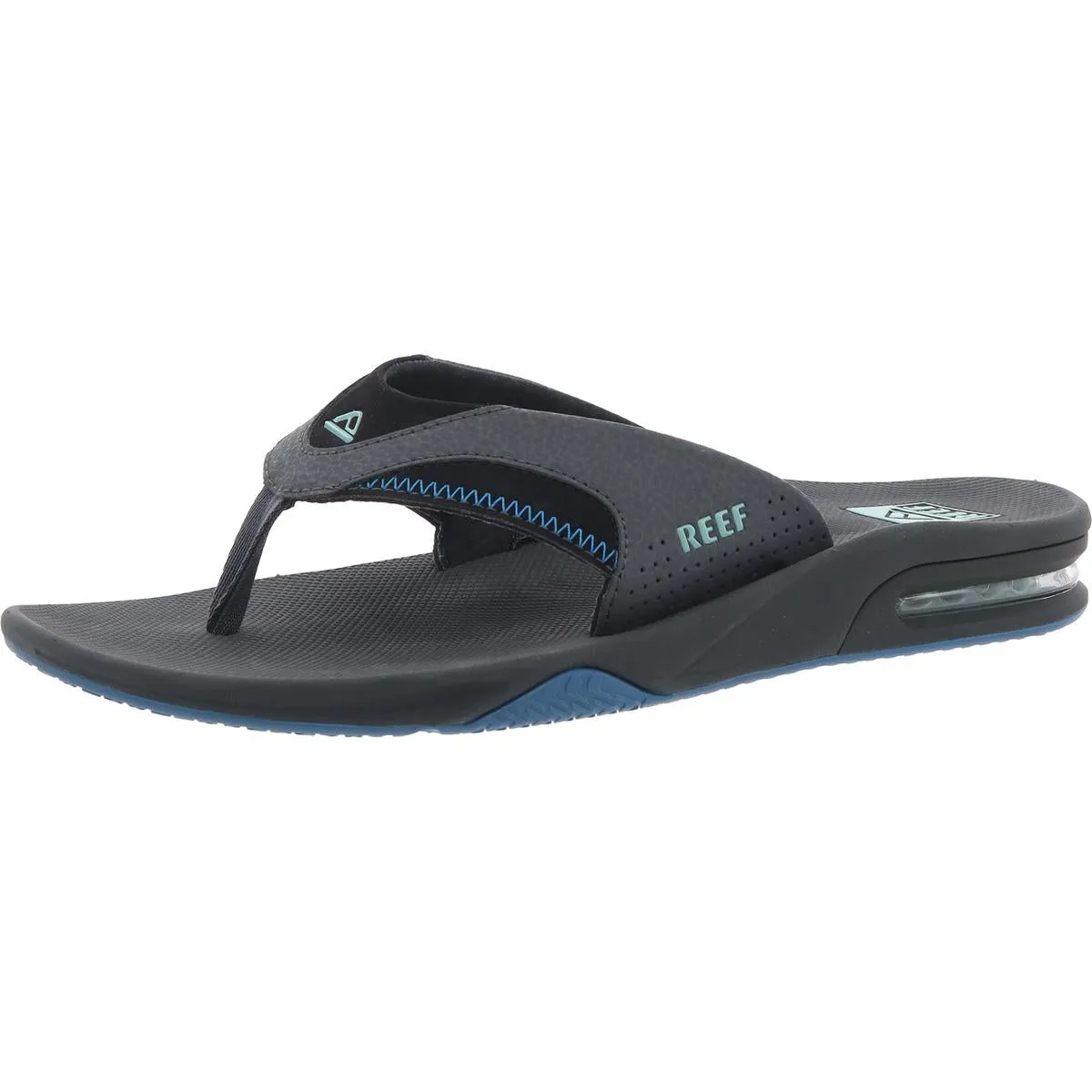 Fanning Mens Solid Bottle Opener Thong Sandals