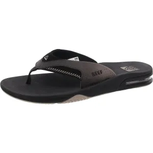Fanning Mens Solid Bottle Opener Thong Sandals