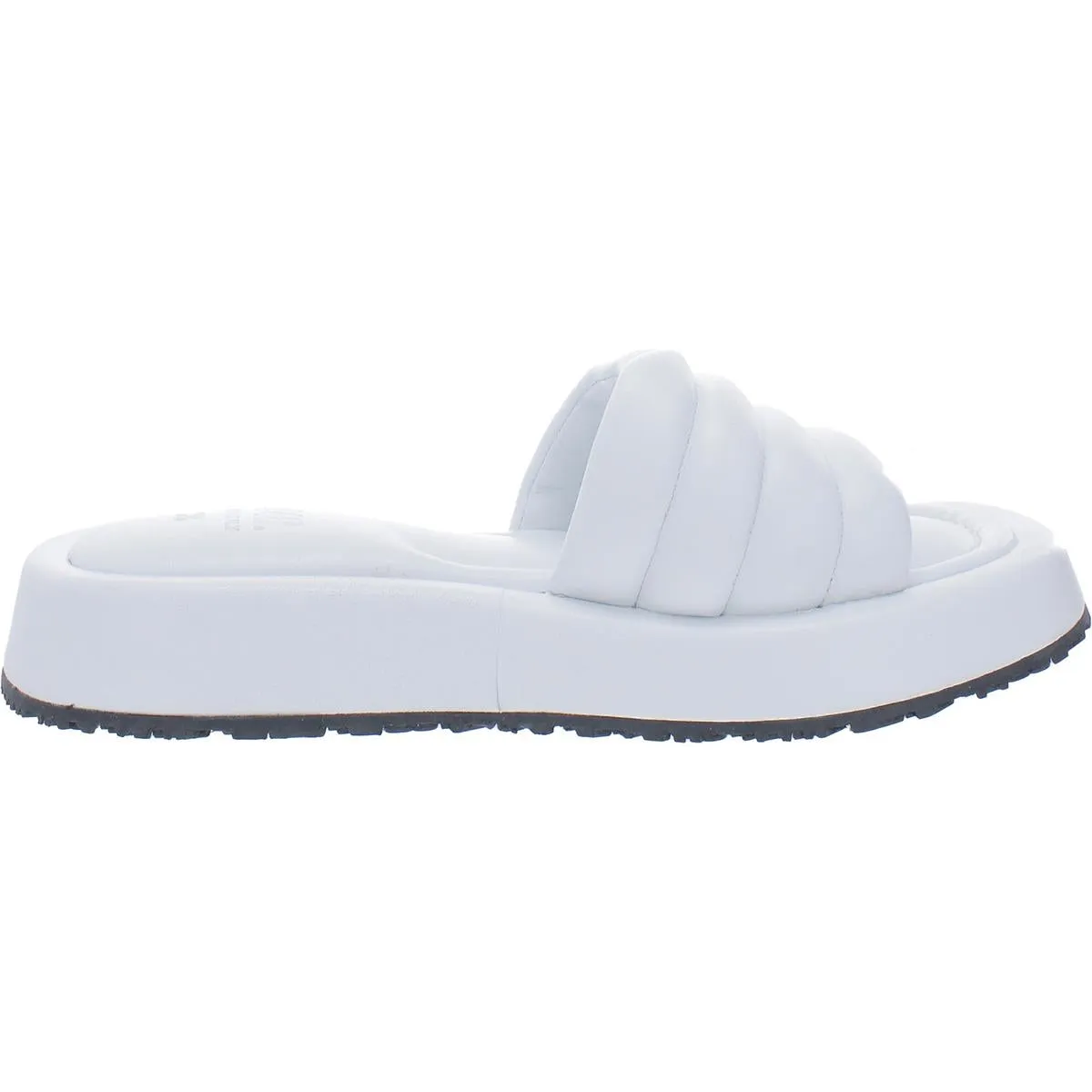 Fergie  Womens Slip On Open Toe Slide Sandals