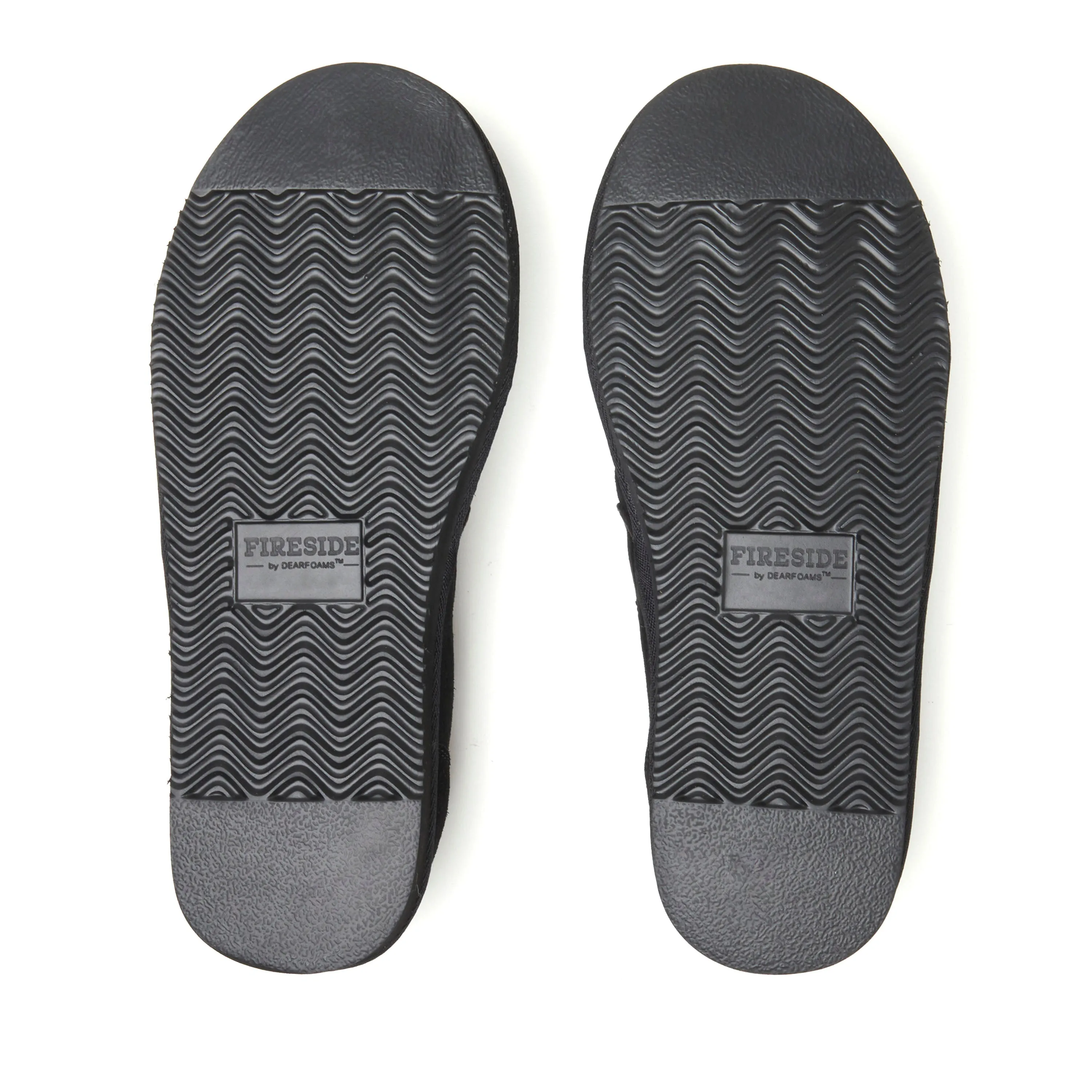 Fireside by Dearfoams Men's Ballarat Genuine Suede Closed Back Slipper