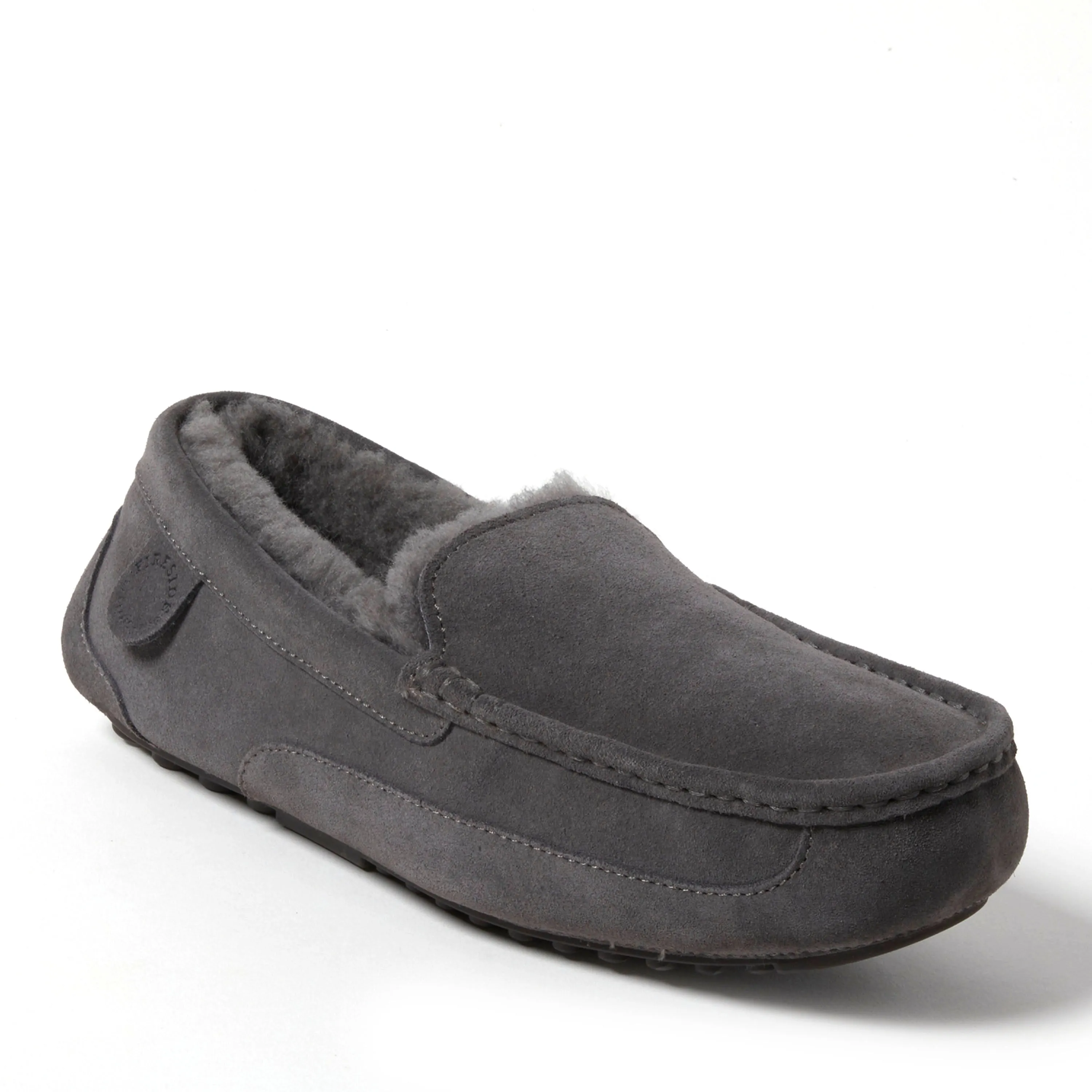 Fireside By Dearfoams Men's Melbourne Genuine Shearling Moccasin